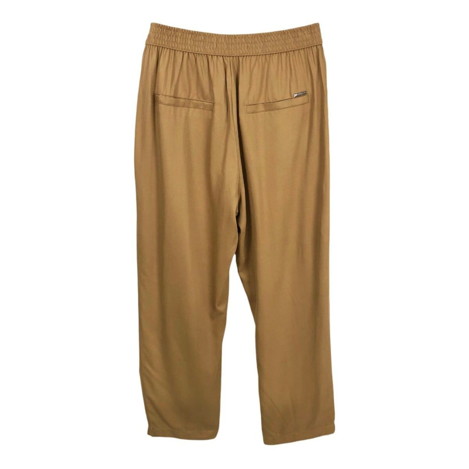 Vista 2 Calça Cenoura com Amarração e Cós Baixo Colcci Egido Colcci bege