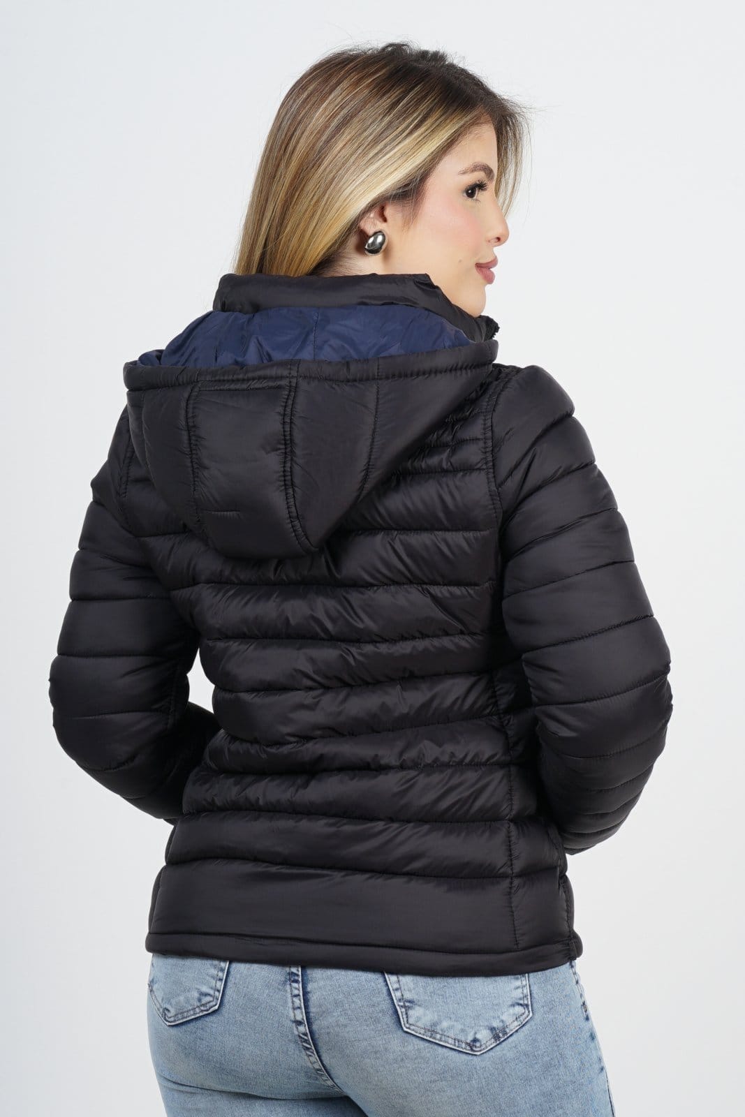 Vista 2 Jaqueta Dupla Face Feminina Sh Fashion Super Quentinha Cor SH FASHION preto