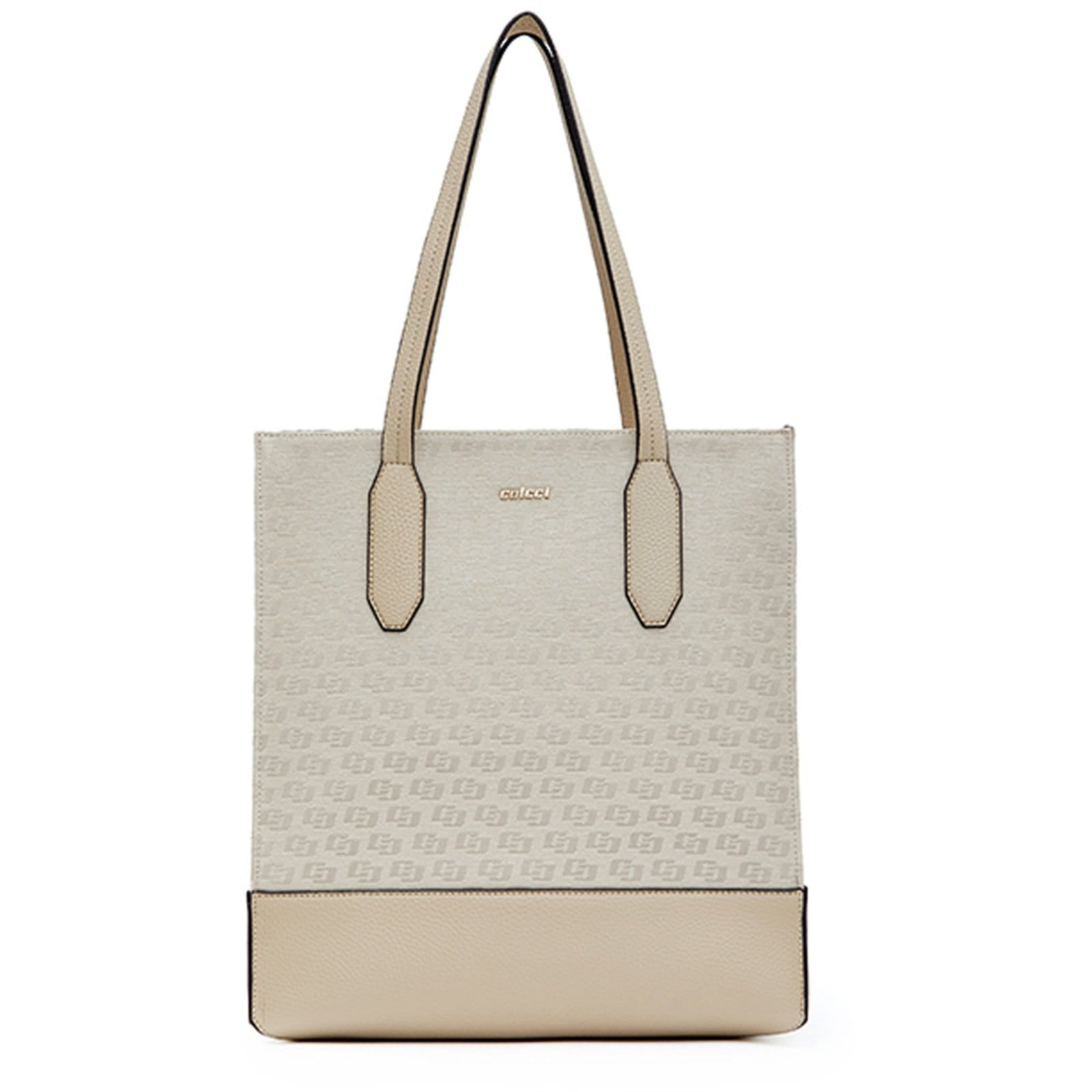 Bolsa Shopping Colcci Jacquard In24 Off White Feminino