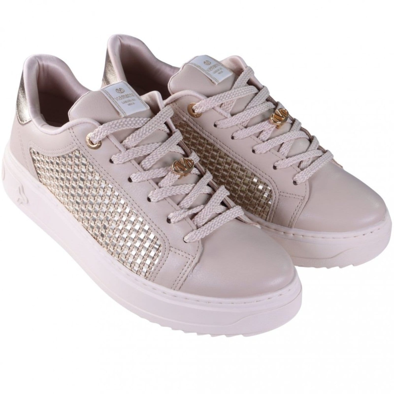 Vista 2 Tênis Feminino Casual Via Marte 055-038 Via Marte VIA MARTE bege