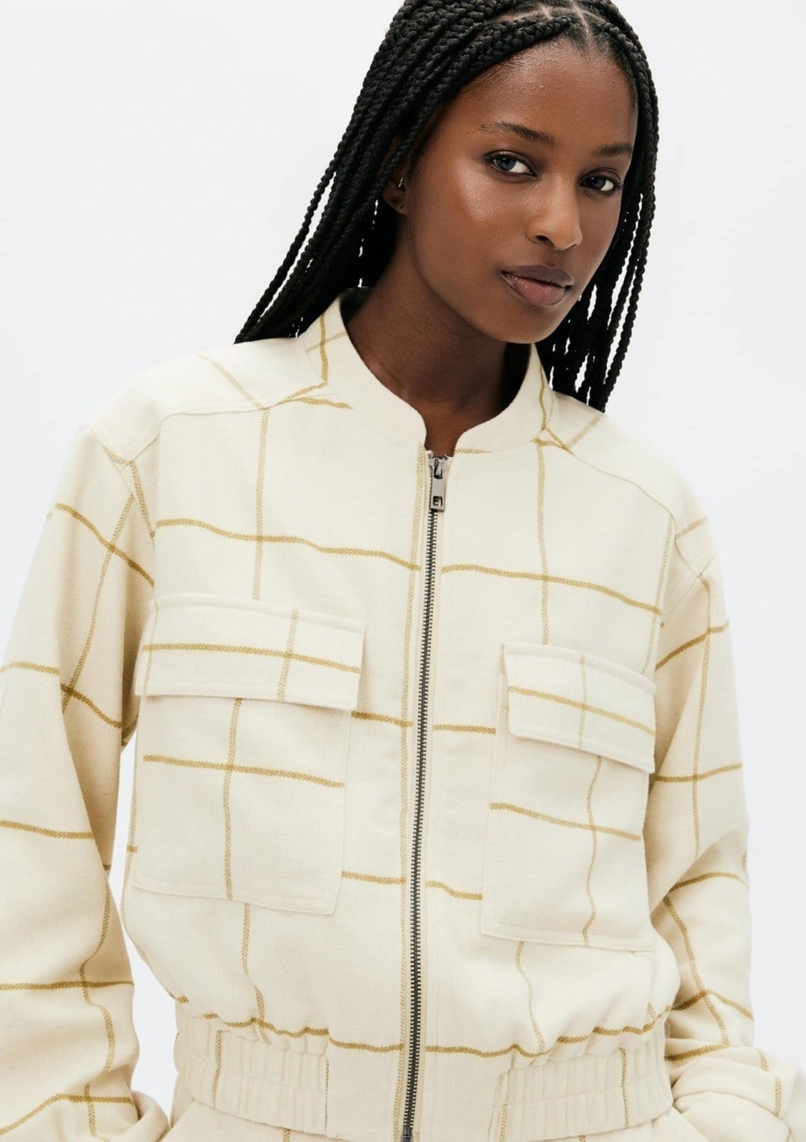 Vista 2 Saia Curta Em Lã Hering bege