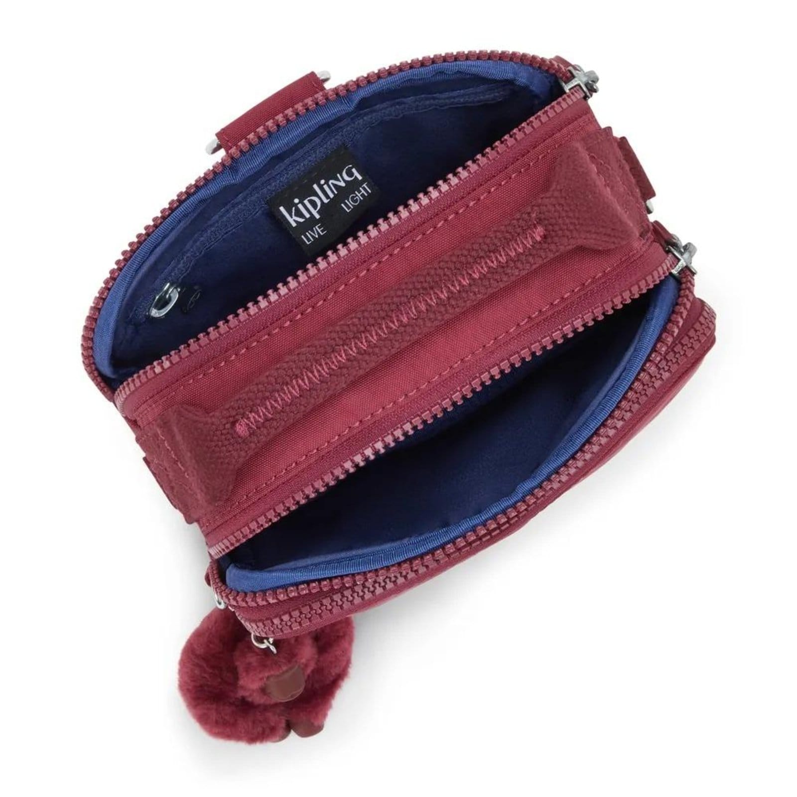 Vista 2 Bolsa Kipling Cahir Lounge Wine Kipling vermelho
