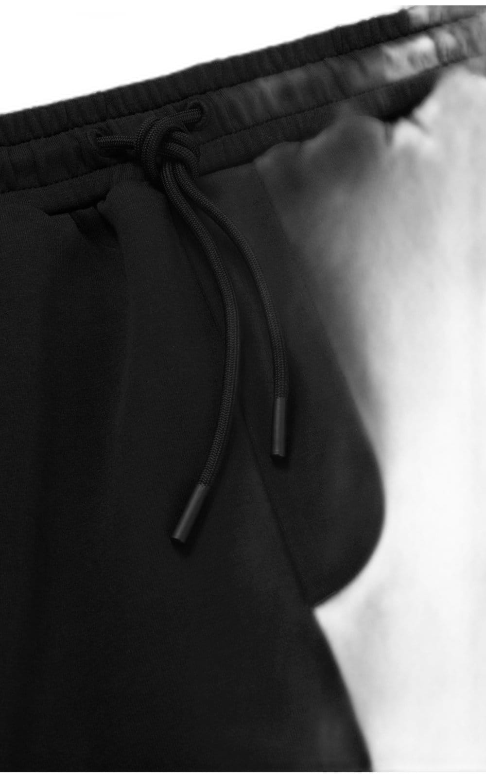 Vista 2 Calça Tracksuit Em Mescla De Algodão Com Detalhes De Strass Boss preto