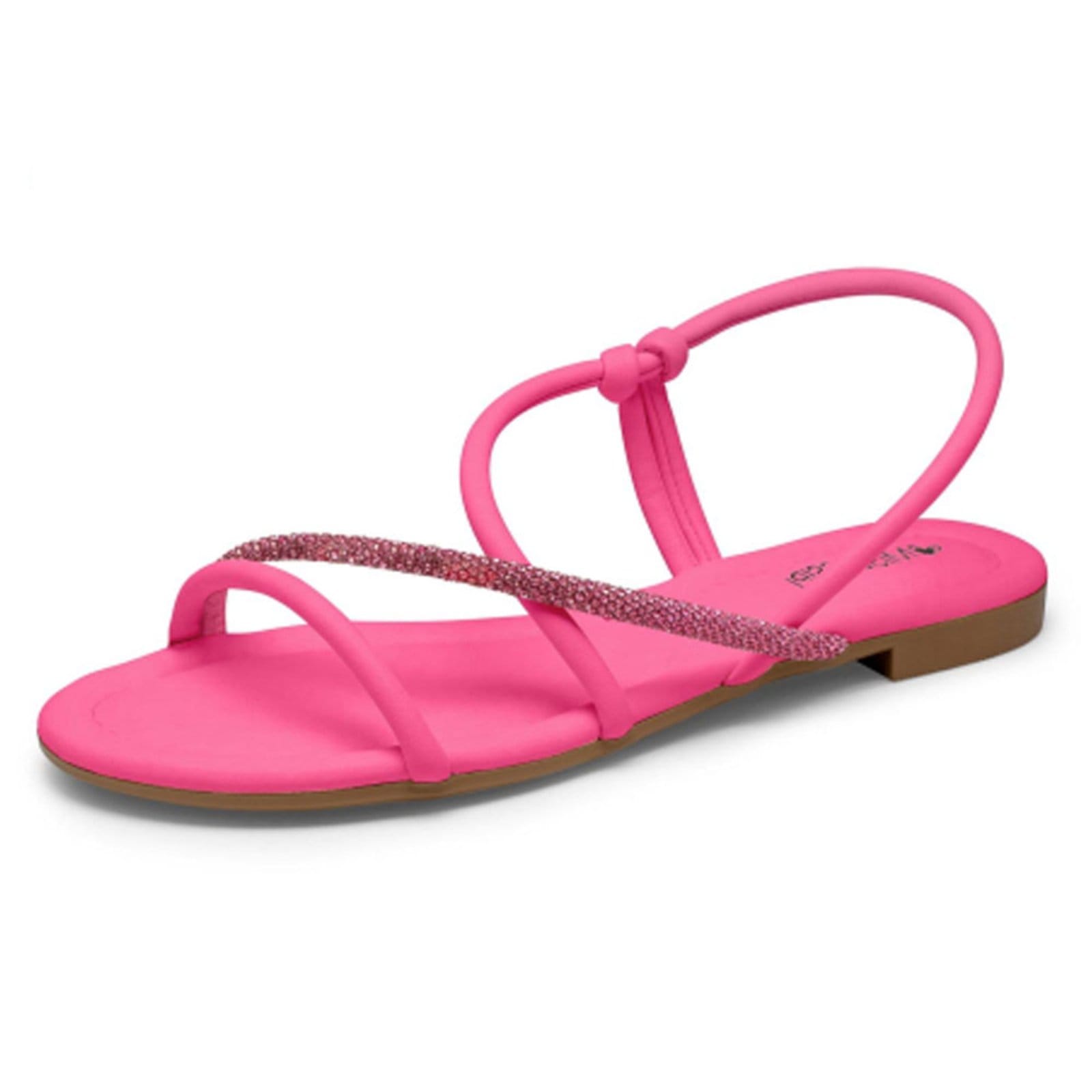 Vista 2 Sandália Feminina Rasteira Peônia Petúnia Mississipi MC MISSISSIPI rosa