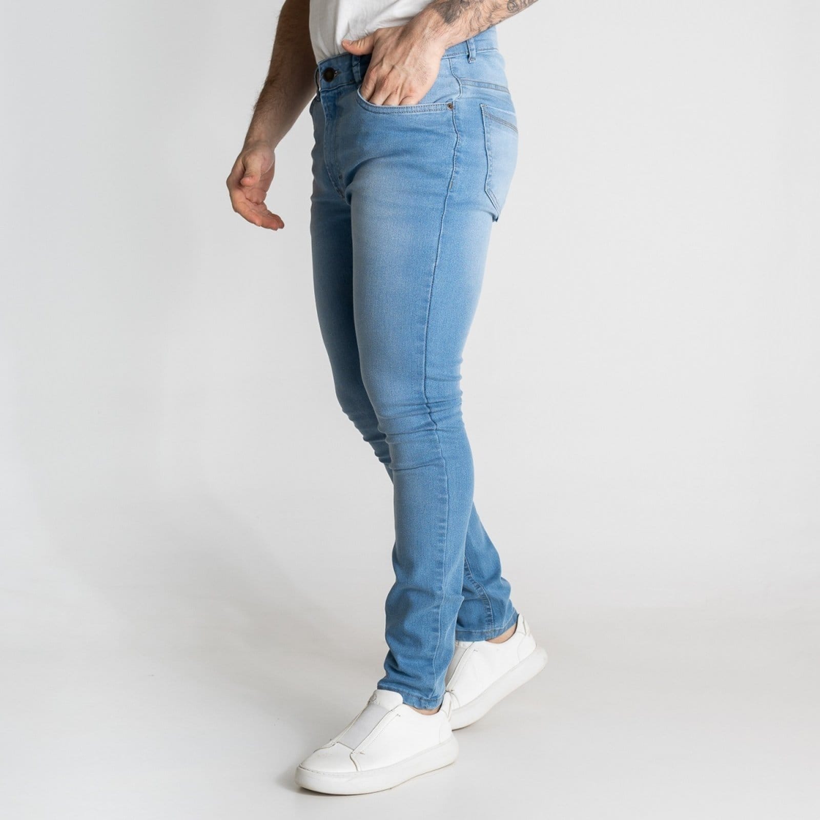 Vista 2 Calça Versatiold Jeans Skinny Claro VERSATIOLD azul