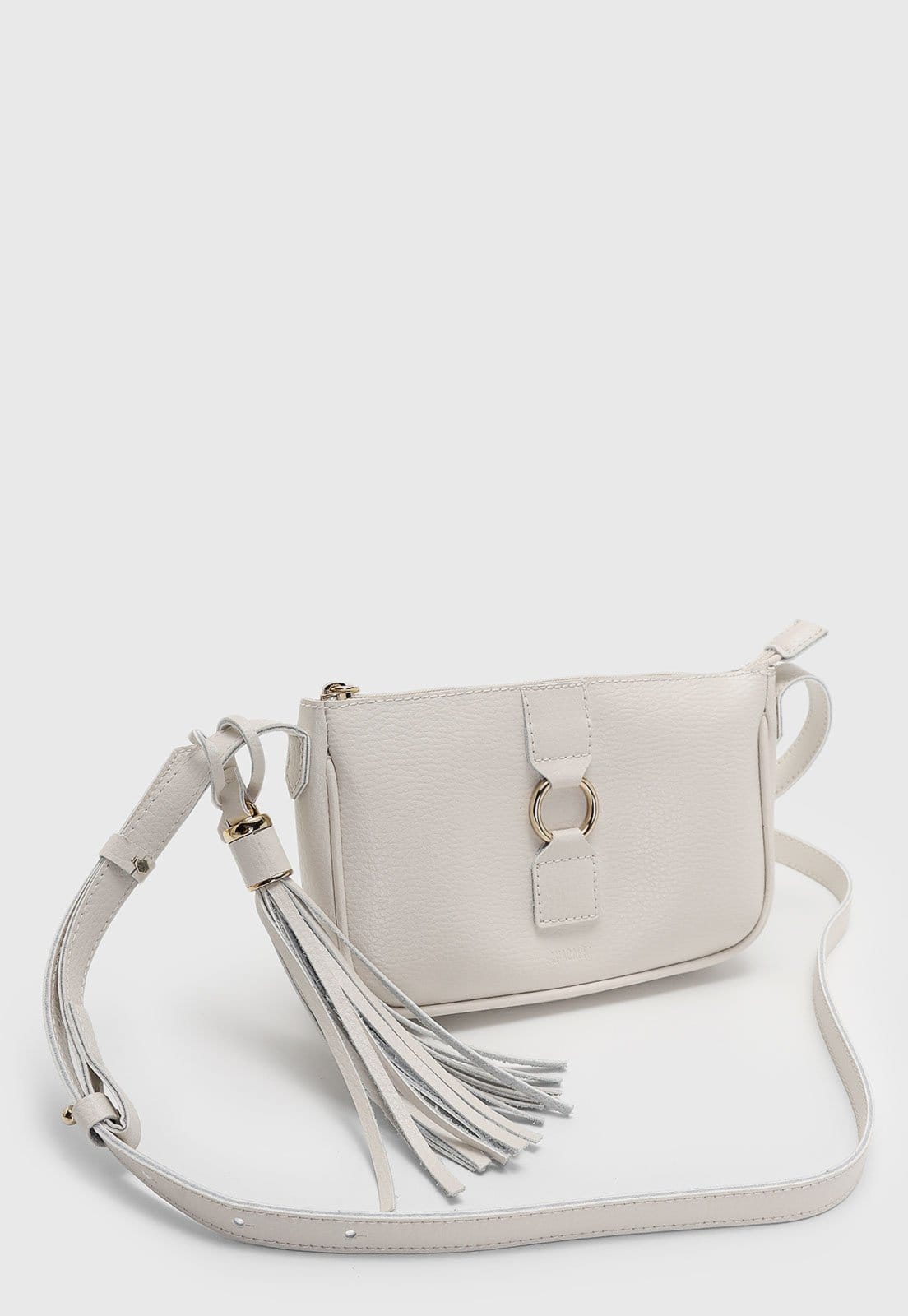 Vista 2 Bolsa Média Anacapri Detalhe Metálico Off-White Anacapri off-white white
