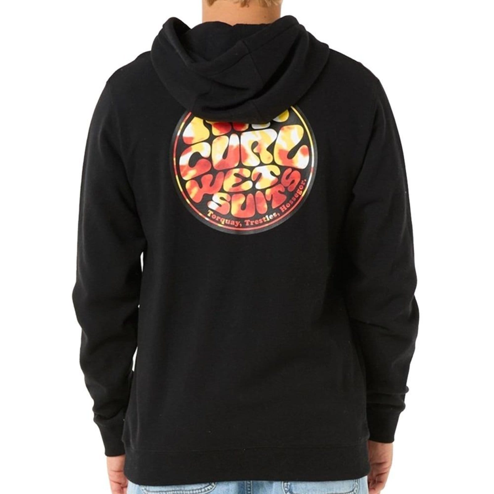 Vista 2 Moletom Rip Curl Wettie Passage Icon WT25 Masculina Black Rip Curl preto black