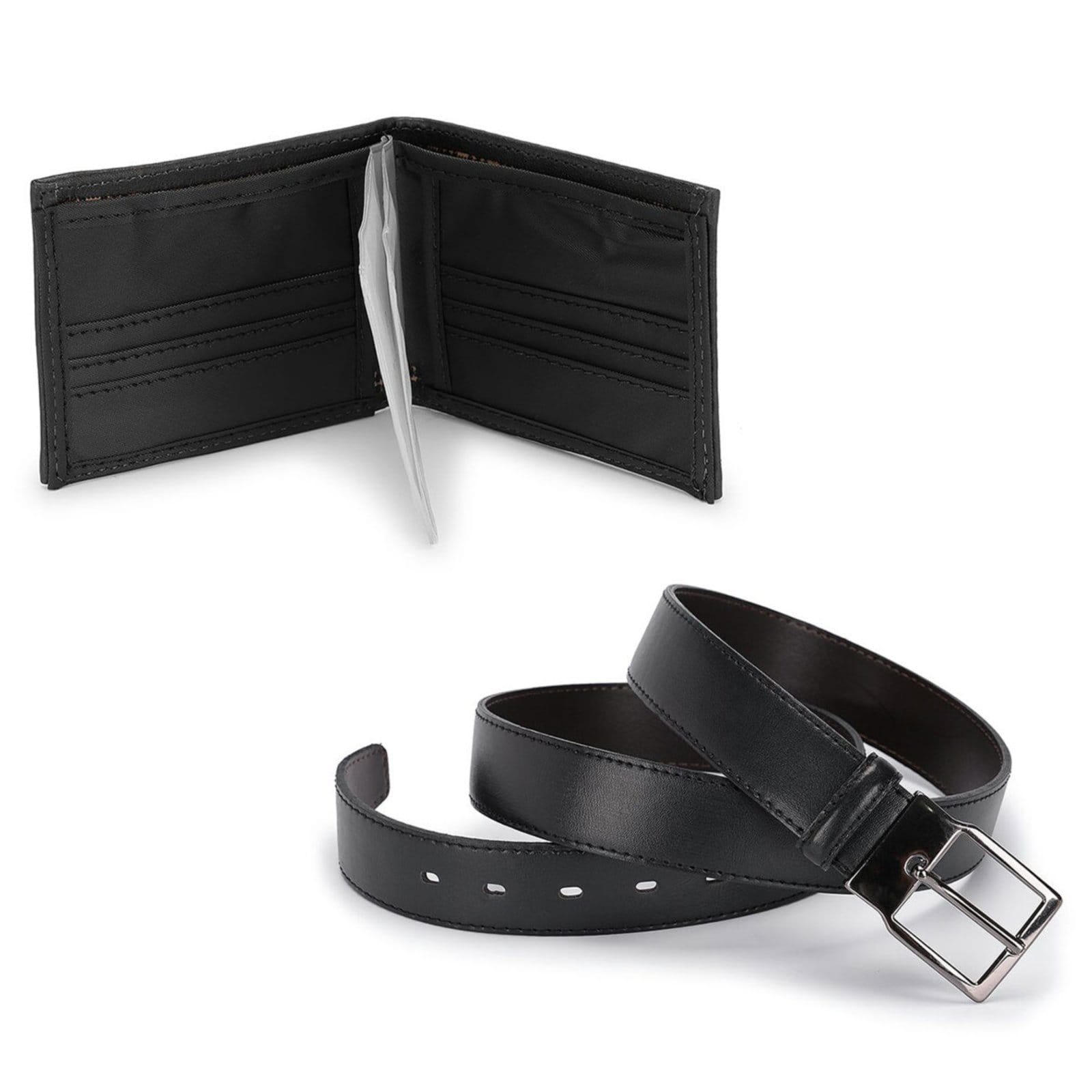 Kit Cinto e Carteira Masculino Sintético Schiareli