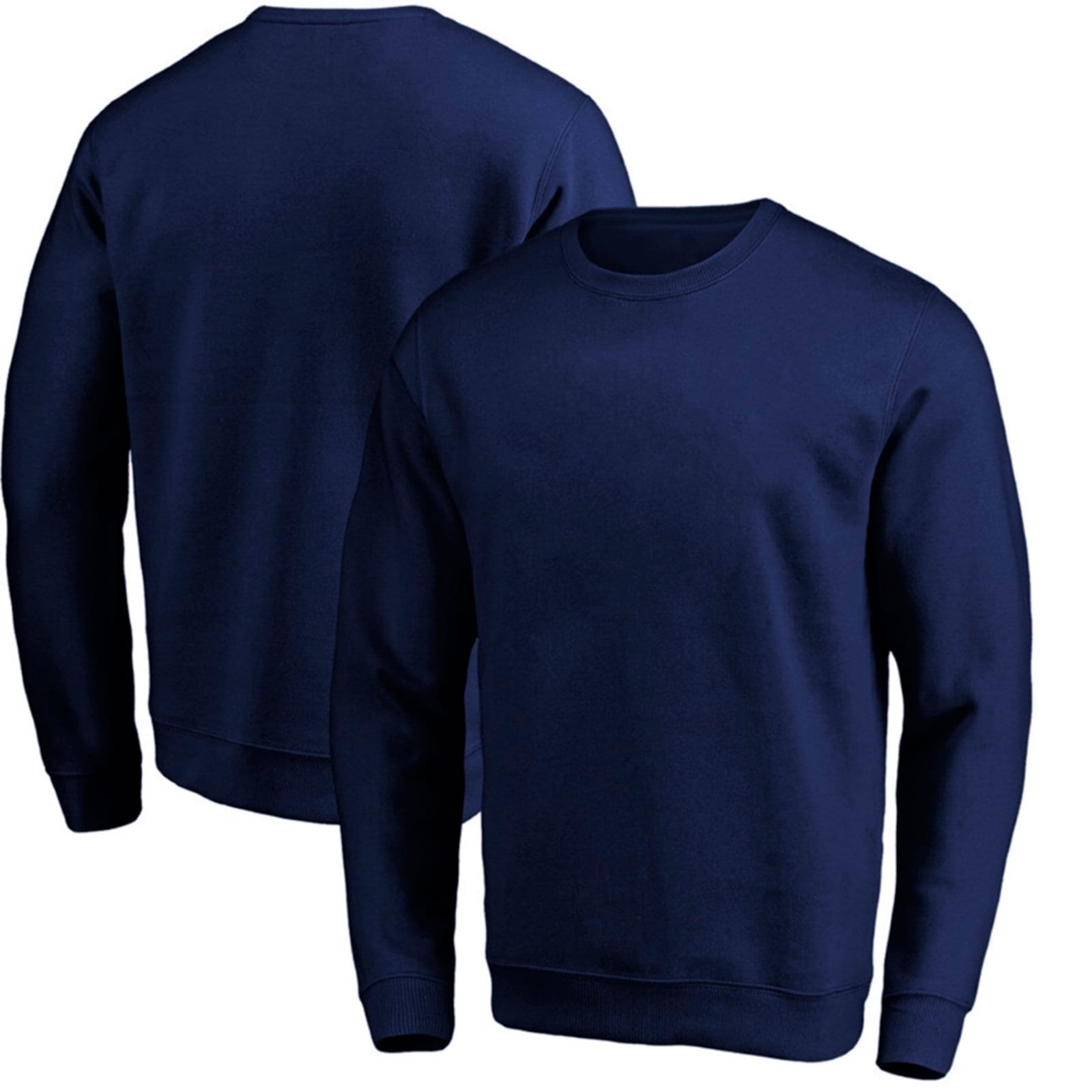 Vista 2 Conjunto Moletom Masculino Polo Inverno Gola Careca Sem Capuz Marinho/Cinza Polo Blu blu