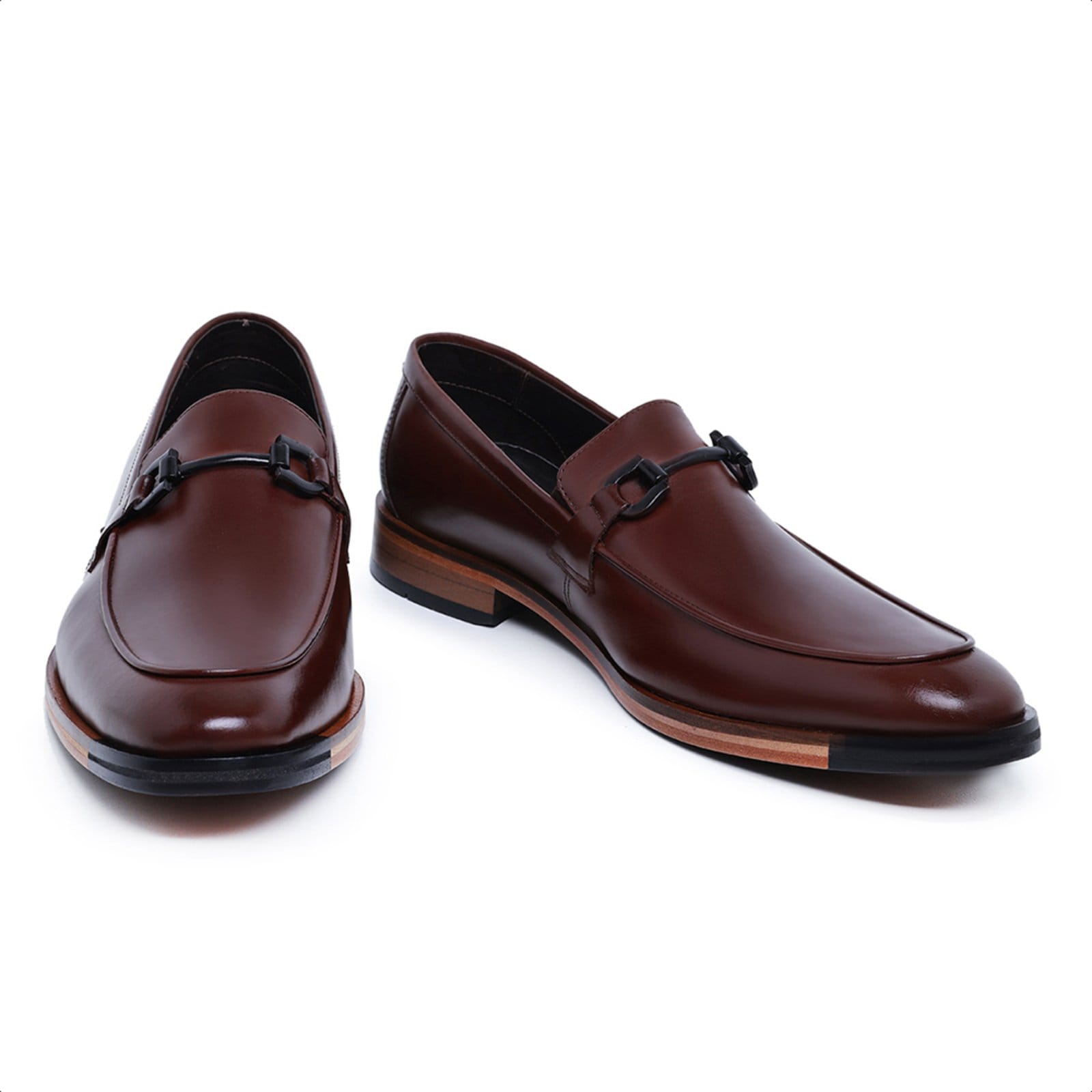 Vista 2 Sapato Masculino Social Malbork Loafer Couro Sola Couro 60495M Malbork marrom