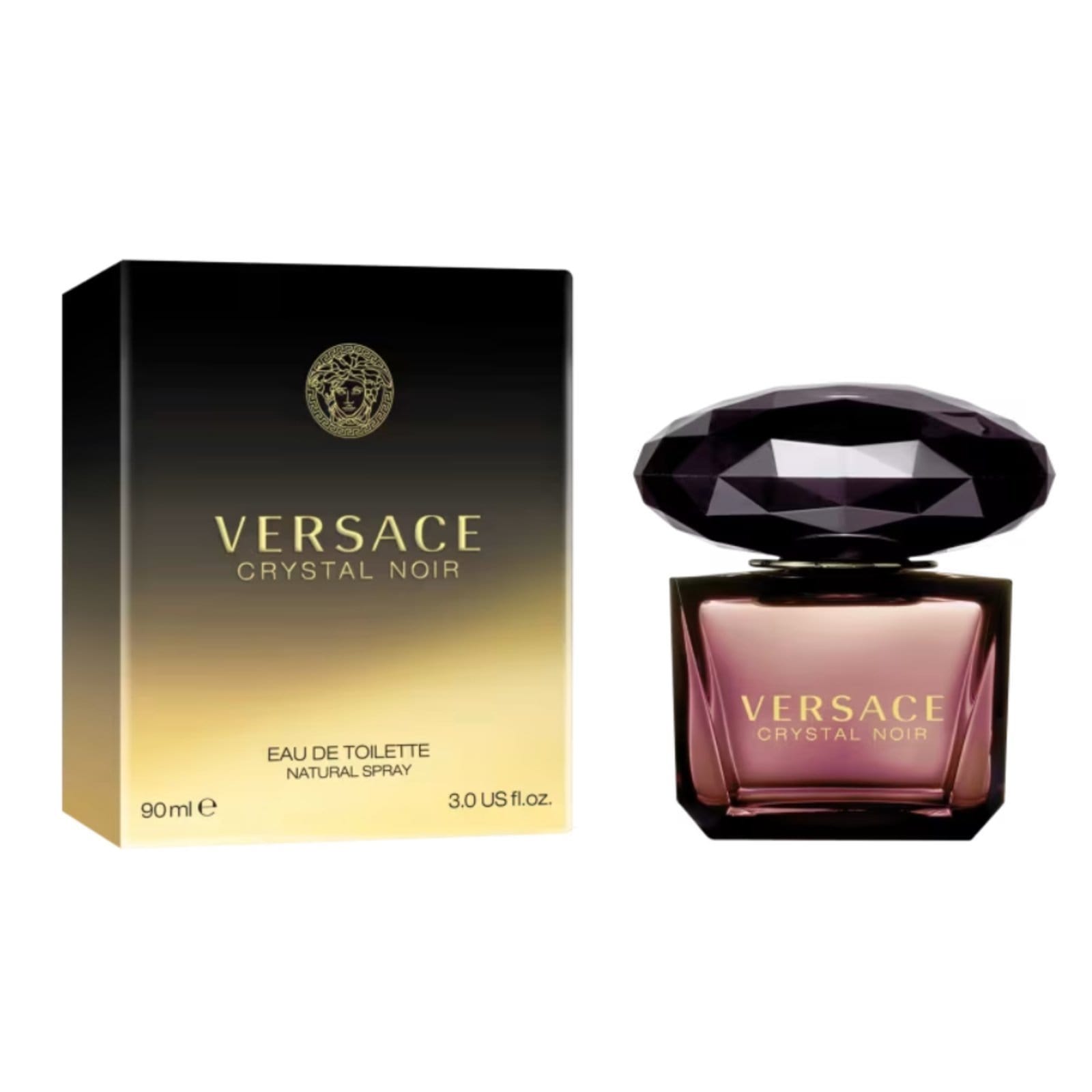 Vista 2 Versace Crystal Noir Perfume Feminino Eau de Toilette 90 ml Versace incolor noir
