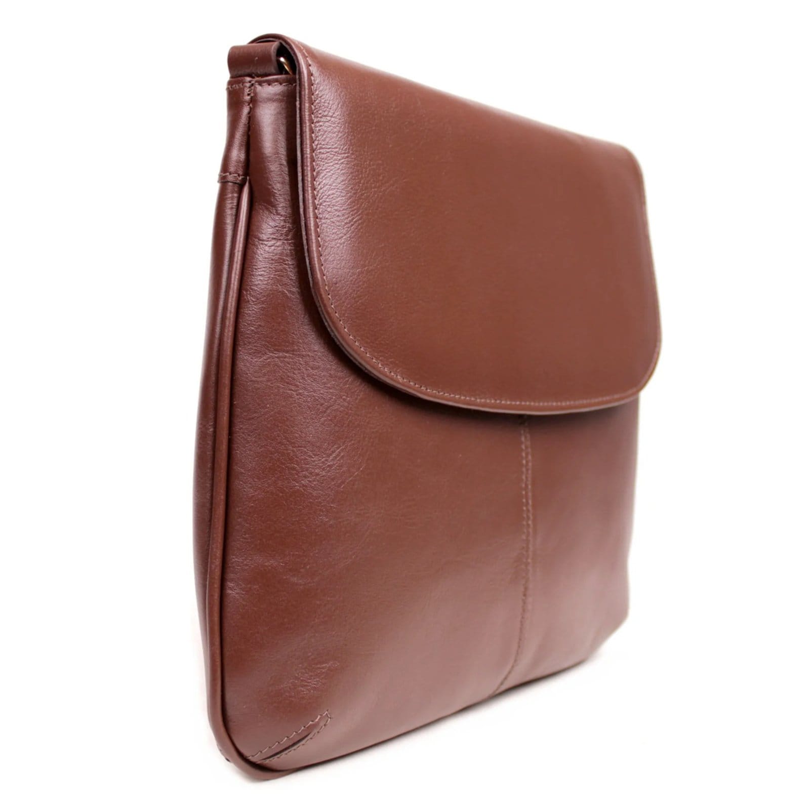 Vista 2 Bolsa Transversal em Couro Pinhão Artlux 1411 Artlux marrom