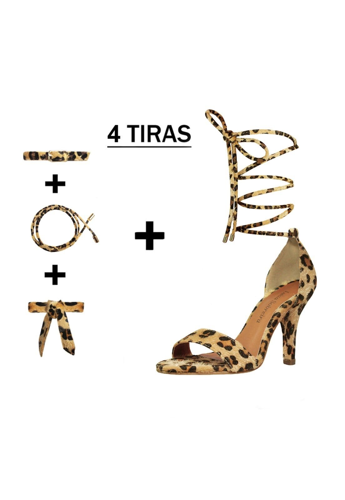 Sandália Troca Tira Salto Alto Luiza Sobreira Onça Mod. 525-2