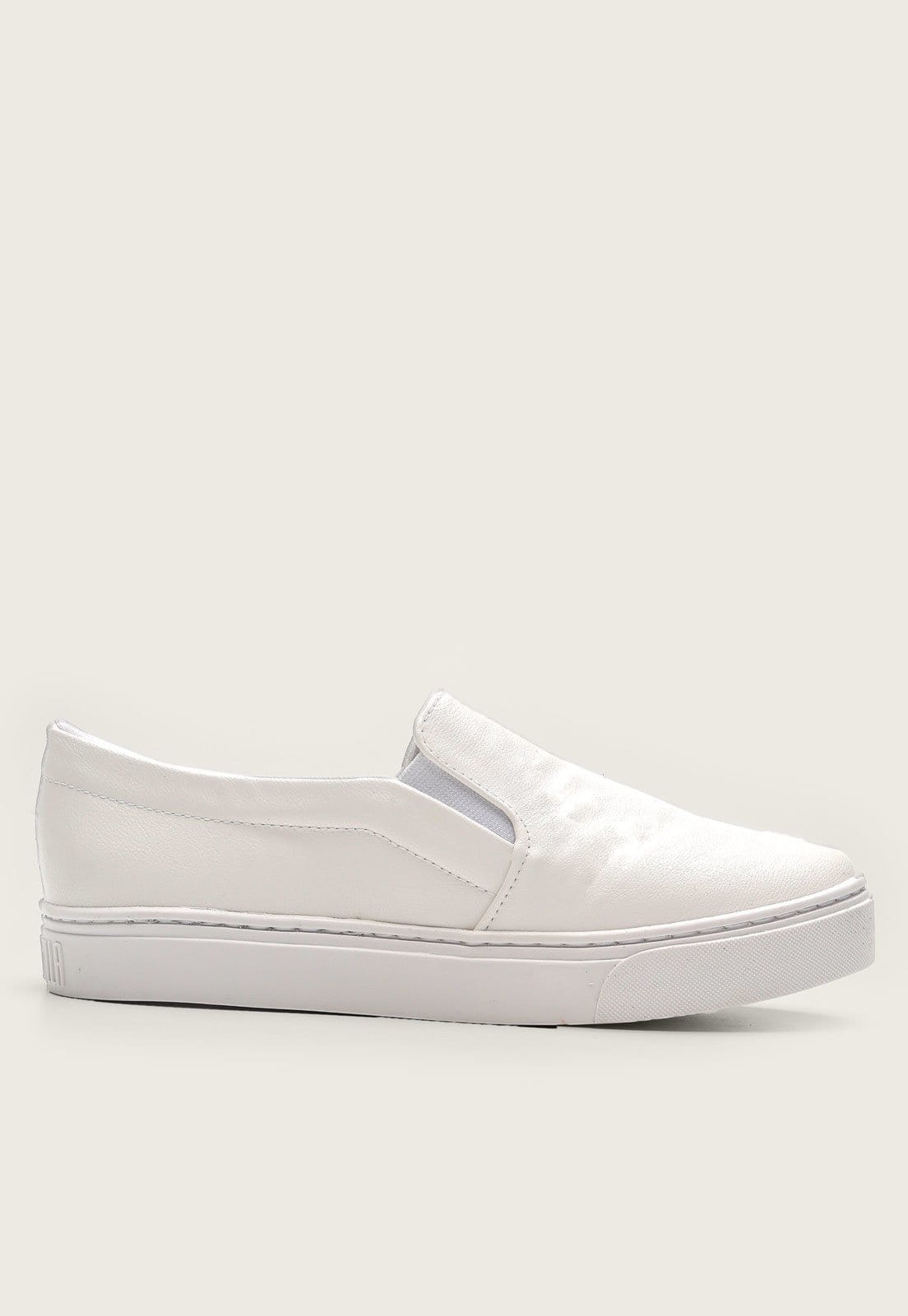 Vista 2 Tênis Slip On Santa Lolla Logo Santa Lolla branco