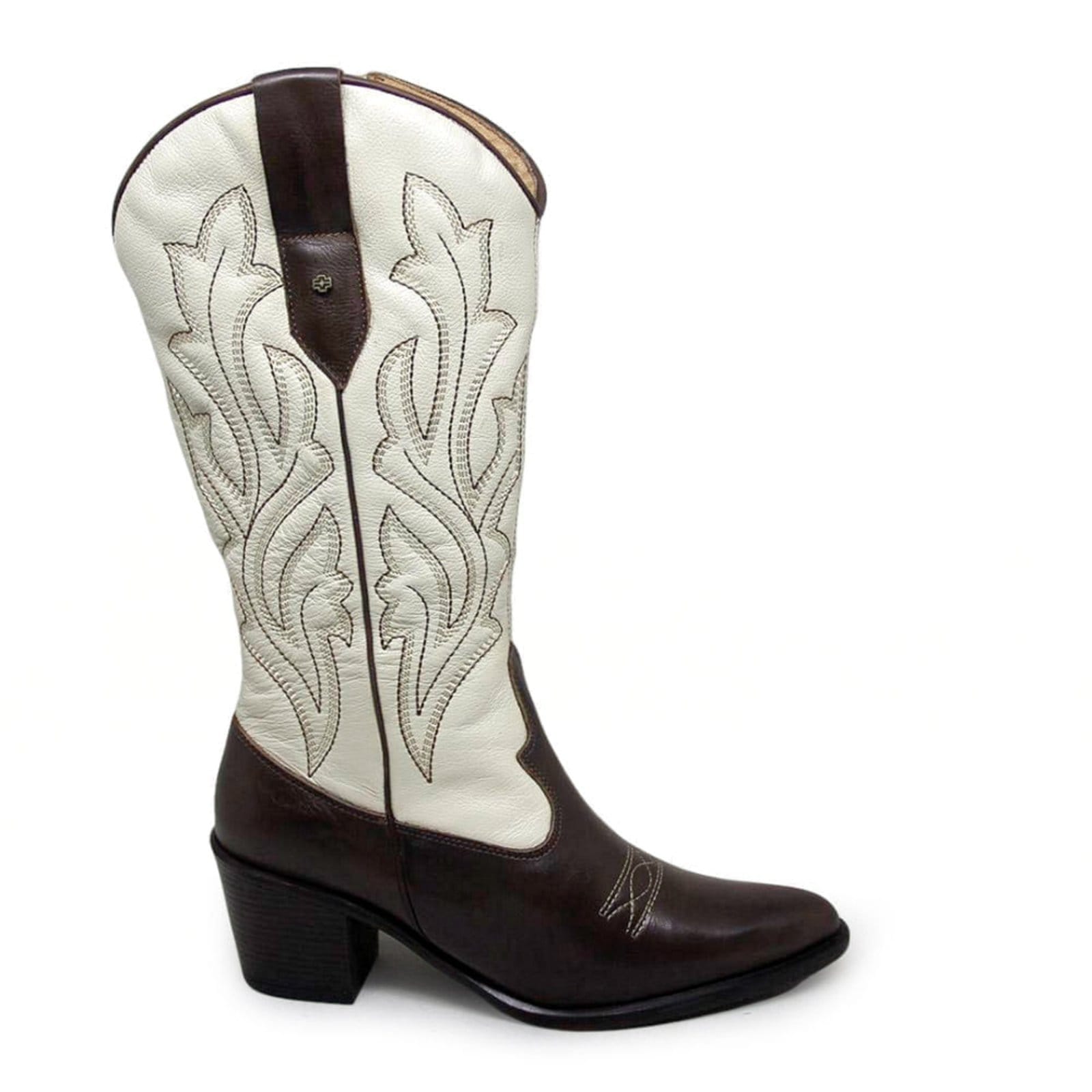 Vista principal Bota New Western Couro Terracota Cristal - NWE013 Perlatto marrom