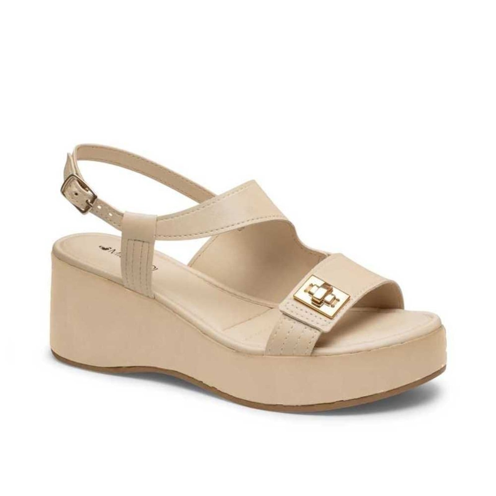 Sandália Feminina Mississipi Anabela Detalhe Fivela