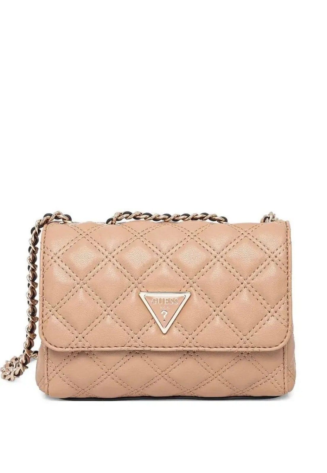 Bolsa Guess Giully Ii 2 Compartimentos Transversal Flap Bege