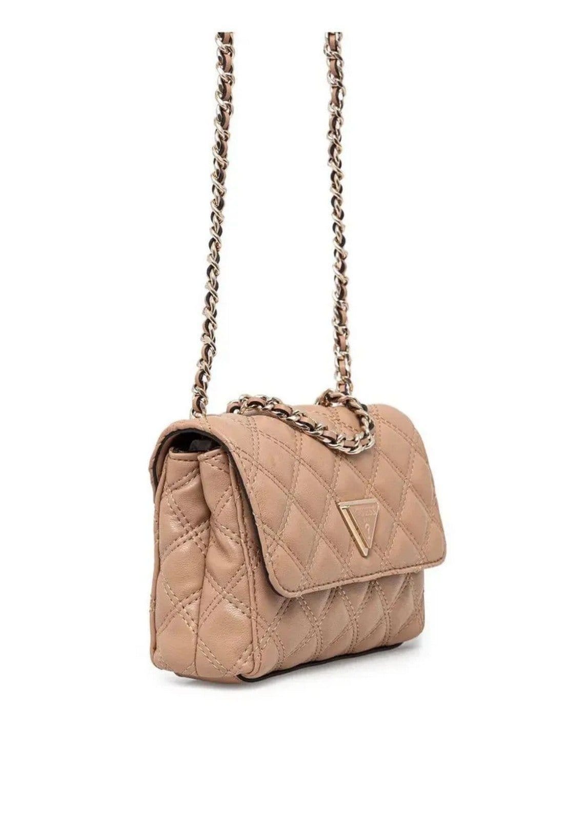 Bolsa Guess Giully Ii 2 Compartimentos Transversal Flap Bege - 2