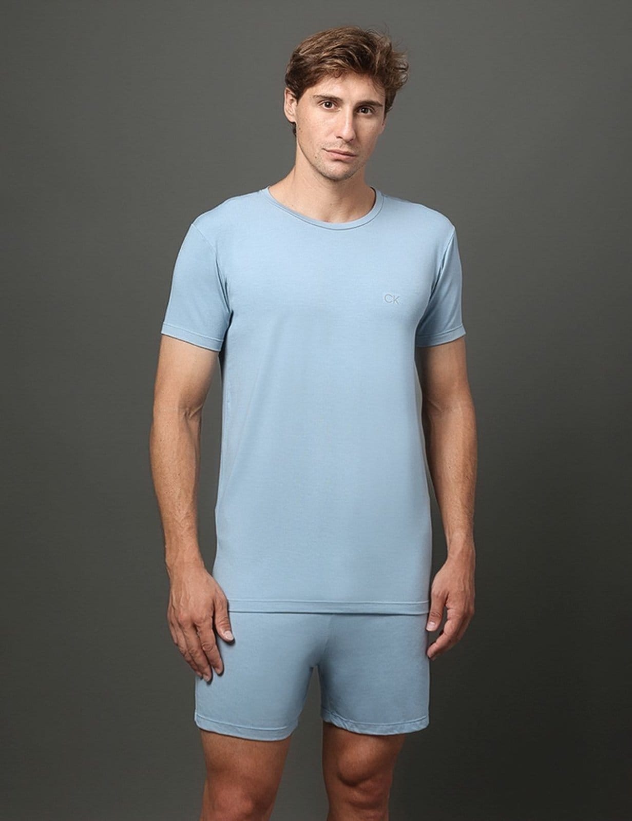 Pijama Masculino Camiseta e Bermuda Modal Calvin Klein Underwear Claro
