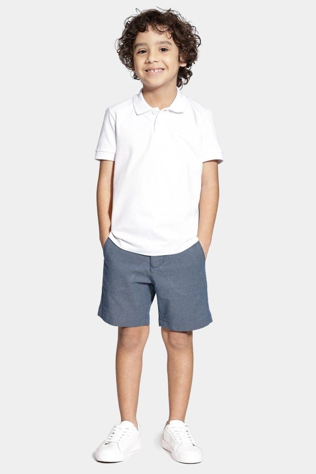 Vista 2 Infantil - Polo Aramis Piquet Aramis branco