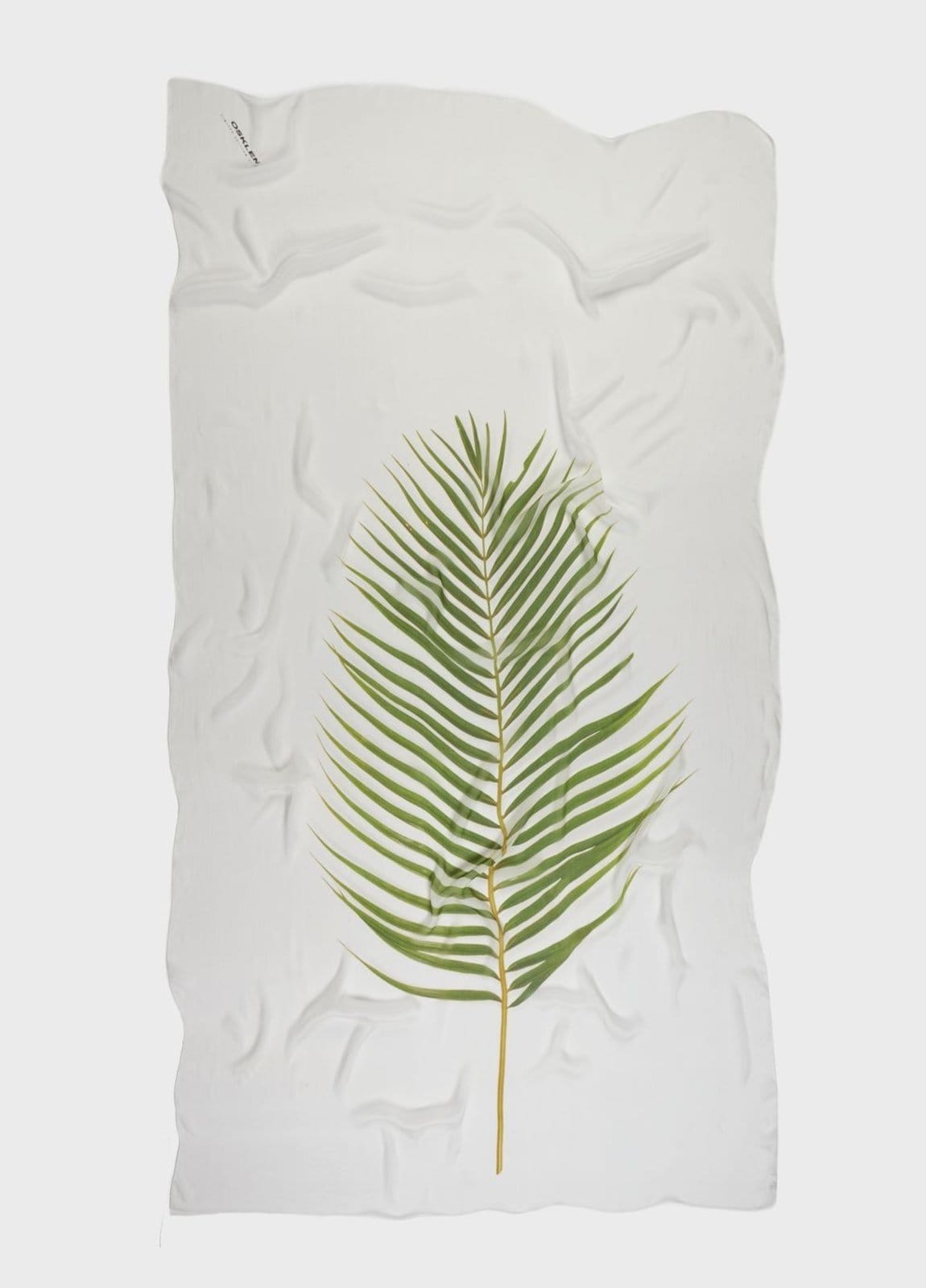 Lenço folha palmeira verde