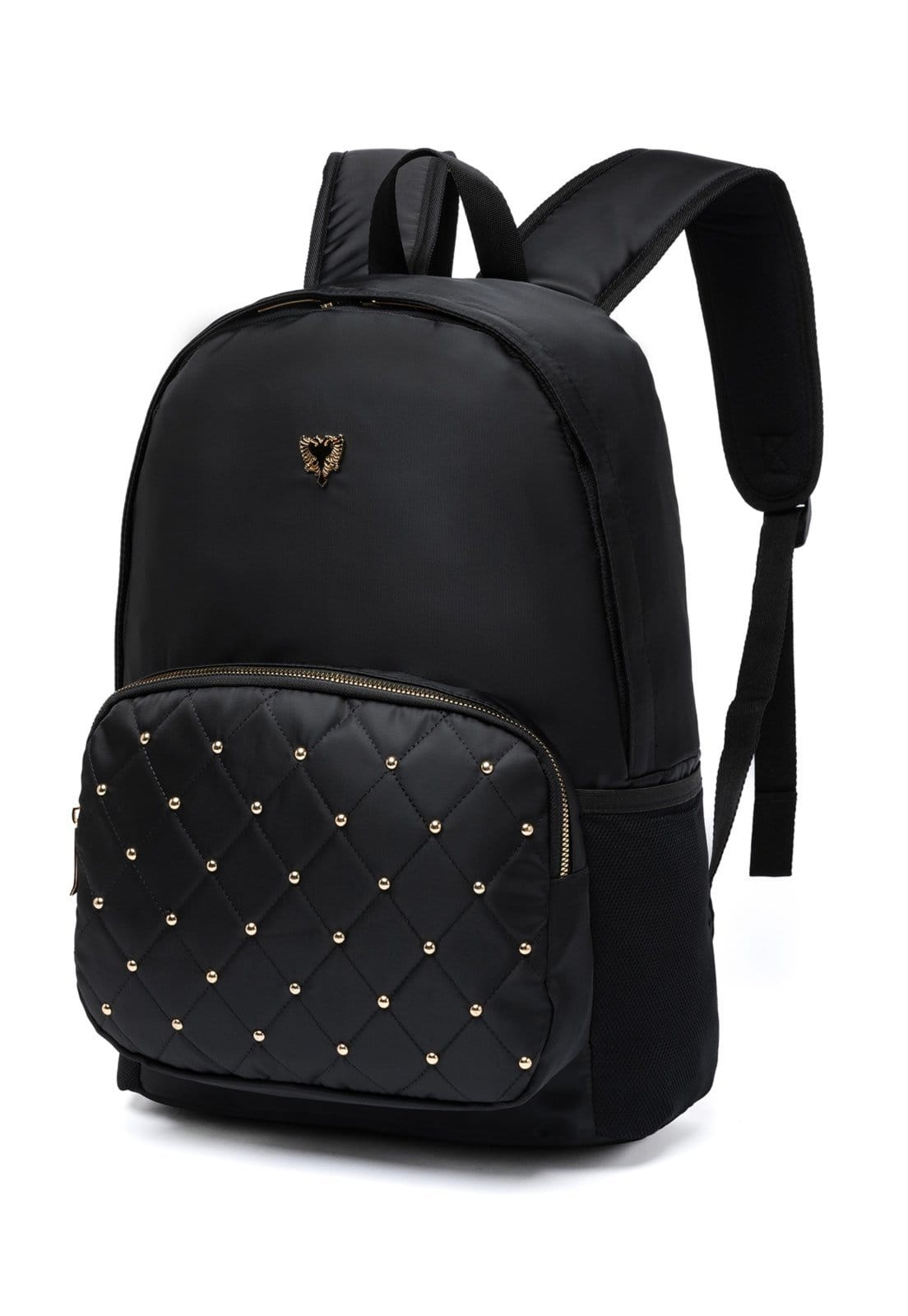 Vista 2 Mochila Cavalera Escolar Feminina Reforçada Espaçosa Moderna Cavalera preto