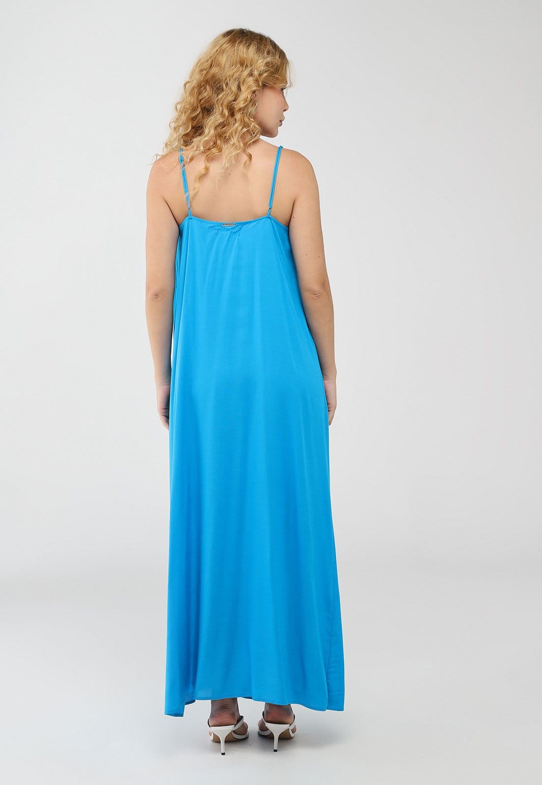 Vista 2 Vestido Feminino Colcci Alças Finas Colcci azul