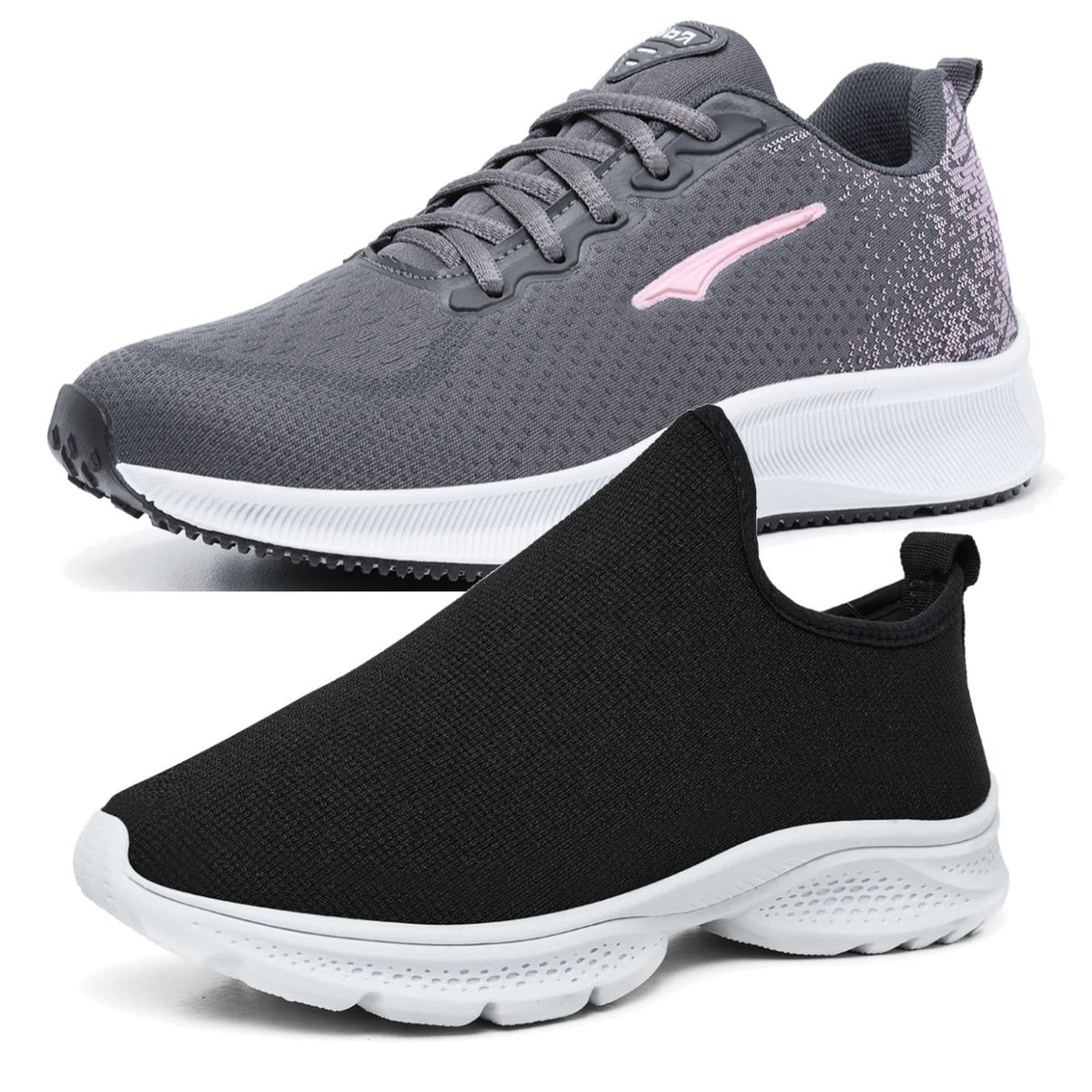 Kit 2 Pares Tenis Caminhada Academia Casual Feminino Confortável e