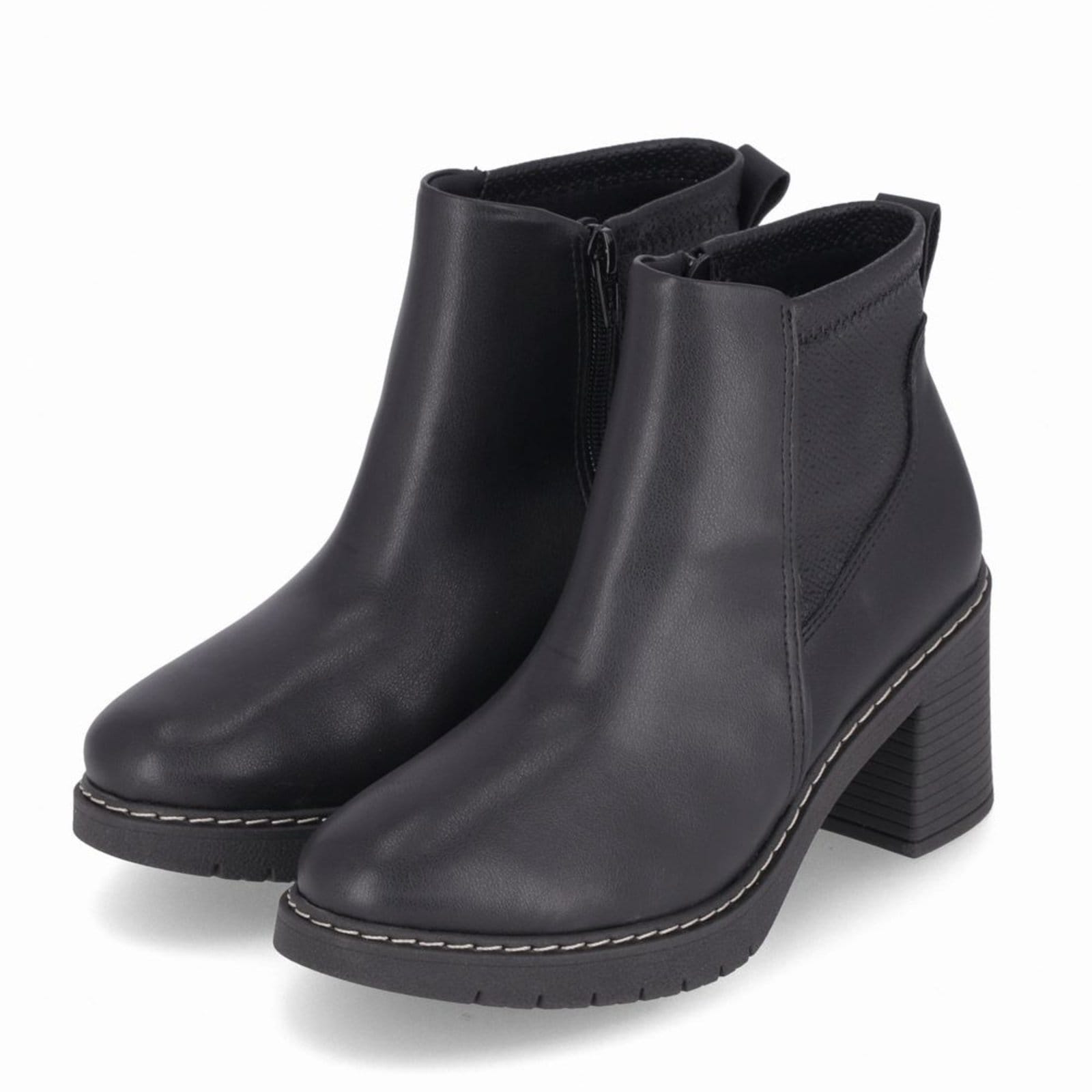 Vista 2 Bota Denise Cano Curto Salto Alto Piccadilly preto