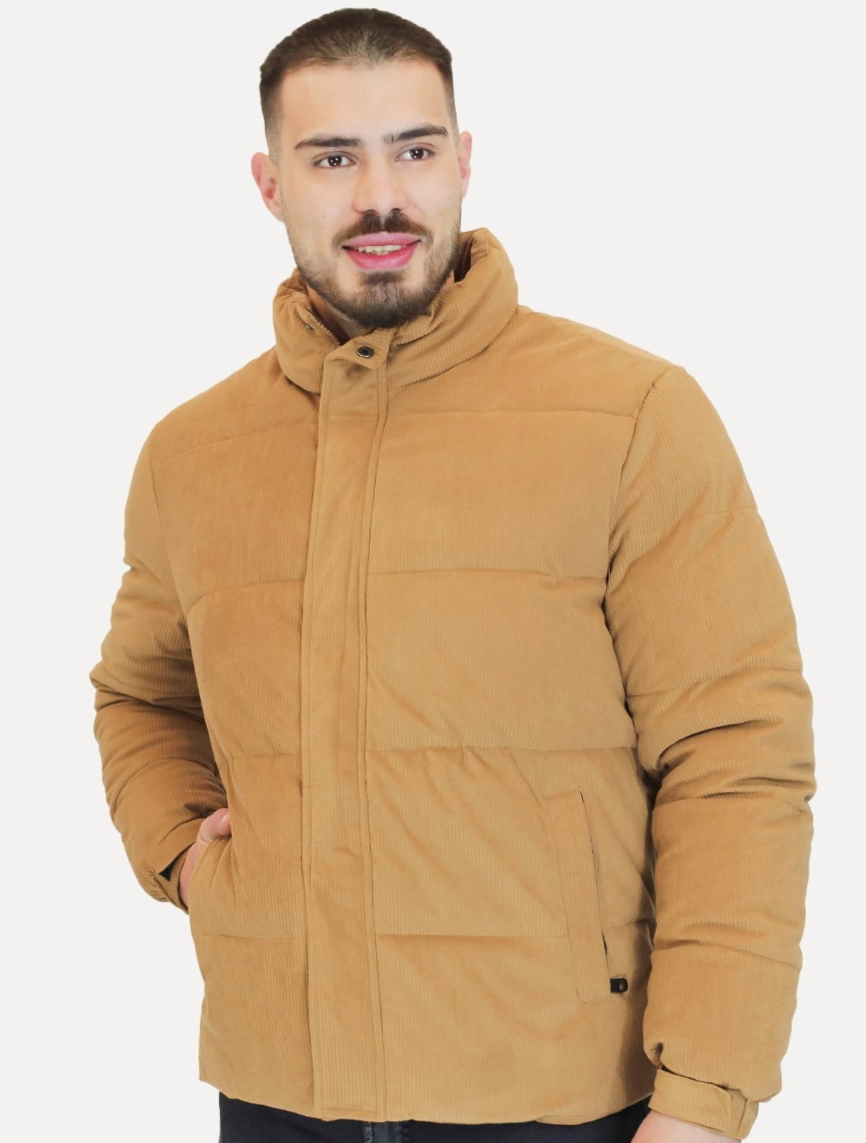 Jaqueta Dixen Masculina Puffer Veludo Cotelê