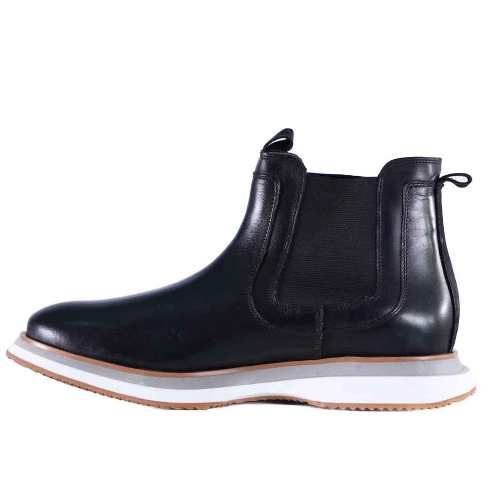 Vista 2 Bota Chelsea Masculina em Couro Zariff Lon022 Preto Zariff incolor
