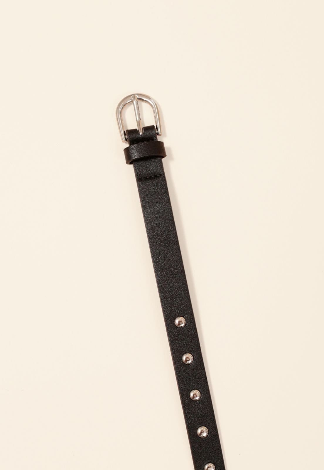 Vista 2 Cinto Fino Pop Me Com Tachas E Fivela Pop Me preto