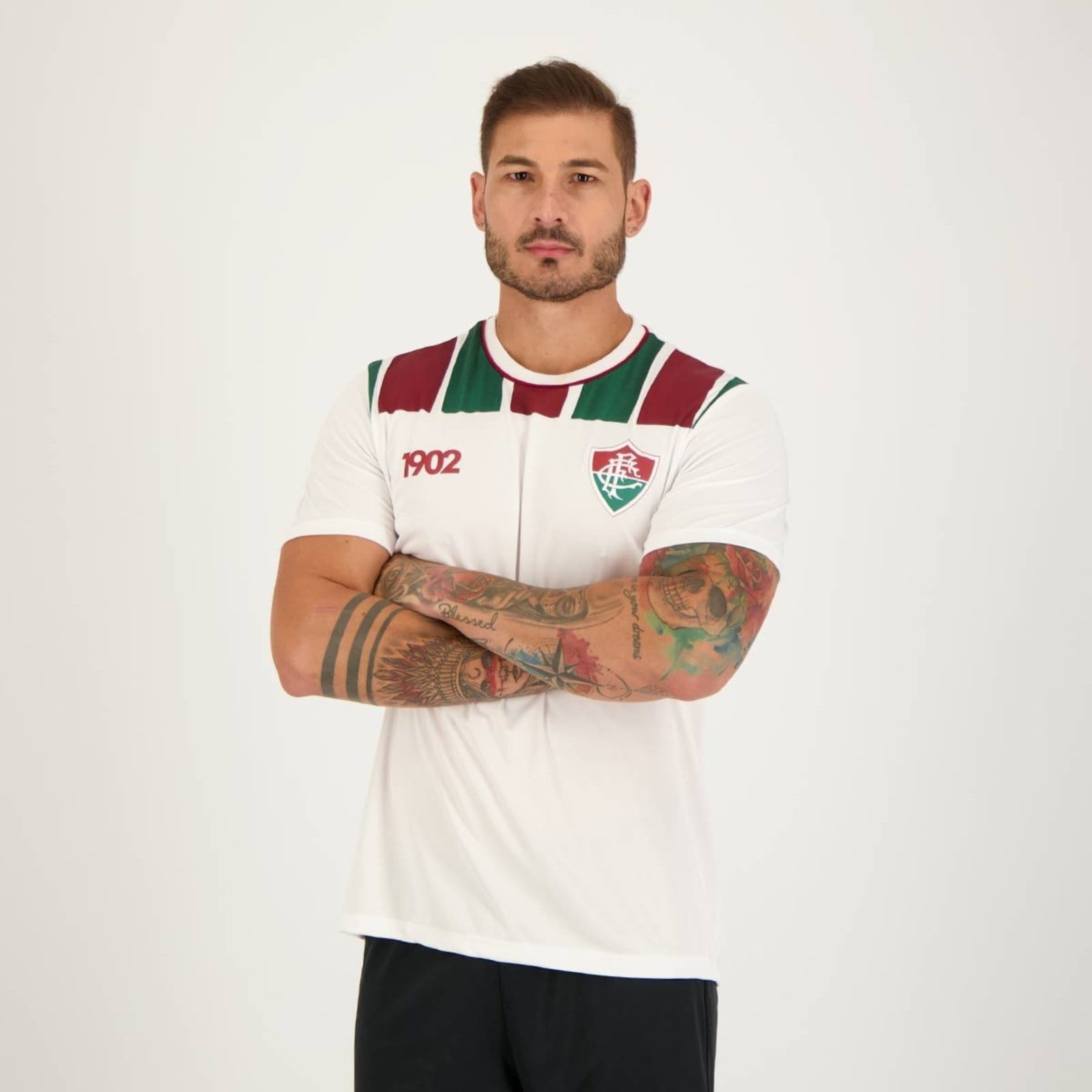 Vista 2 Camisa Fluminense Immersive Branca braziline branco