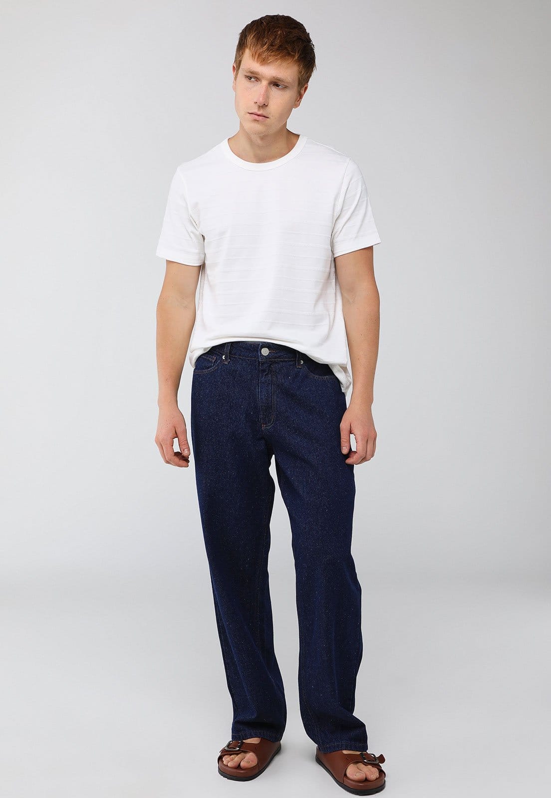 Vista 2 Calça Masculina Hering Reta Escura Hering azul