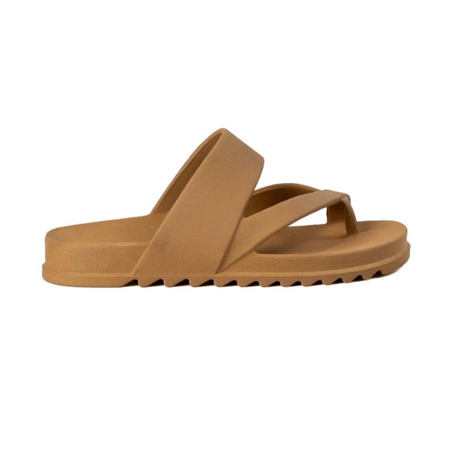 Vista 2 Chinelo Feminino Veritimo Papete Slide Rasteira Casual Flat Leve Anatômica Versátil Veritimo caramelo