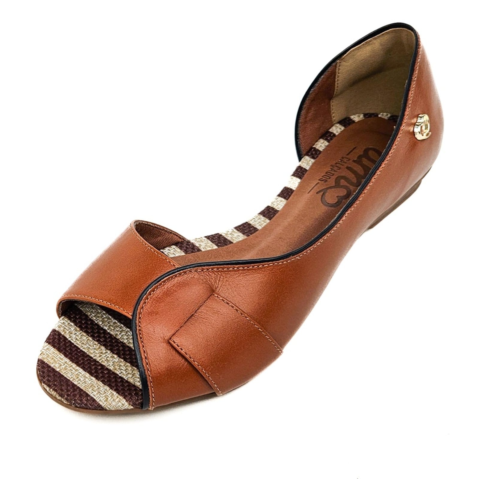 Sandália Rasteira Couro Amo Calçados Lily