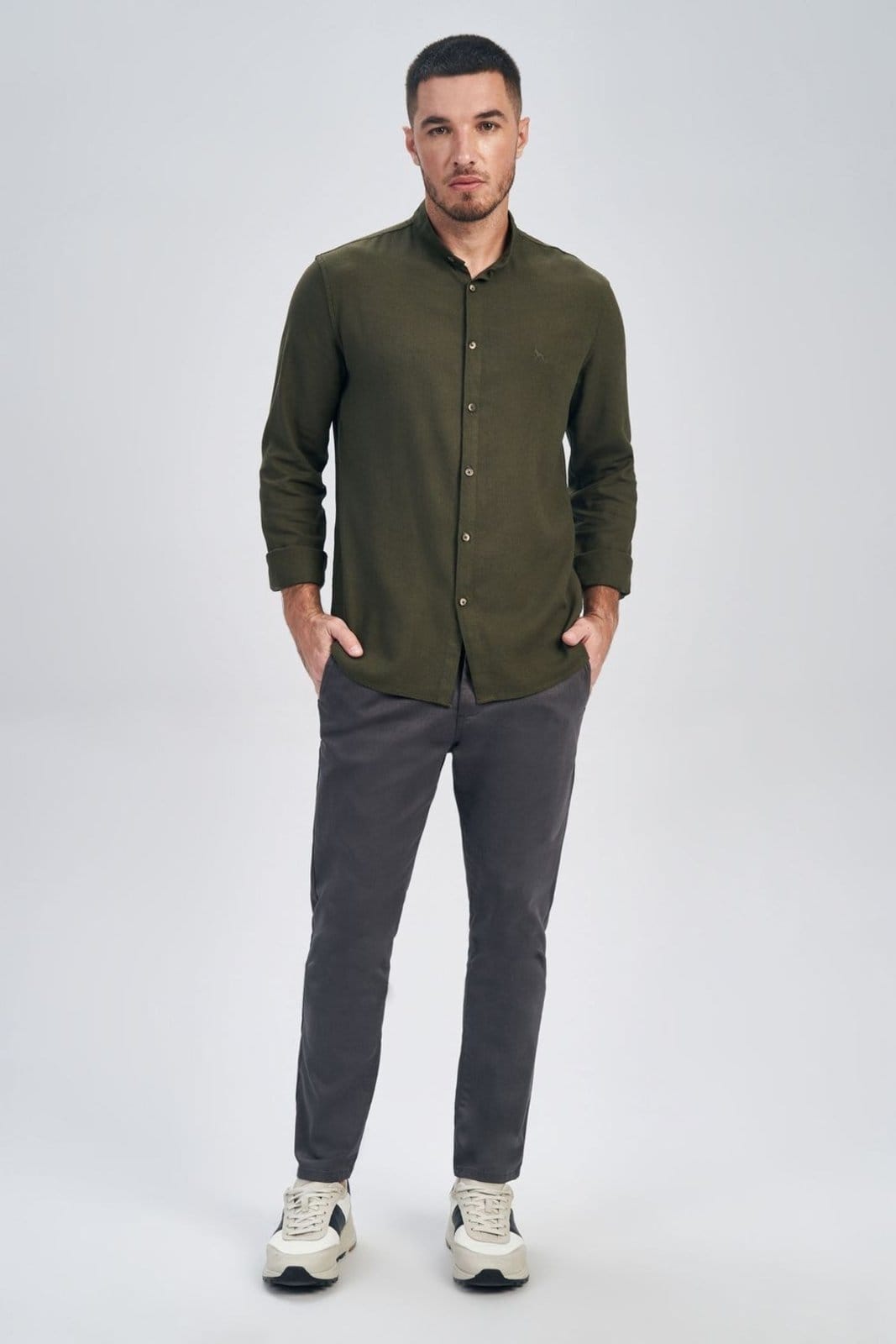 Camisa Gola Padre Masculina Acostamento