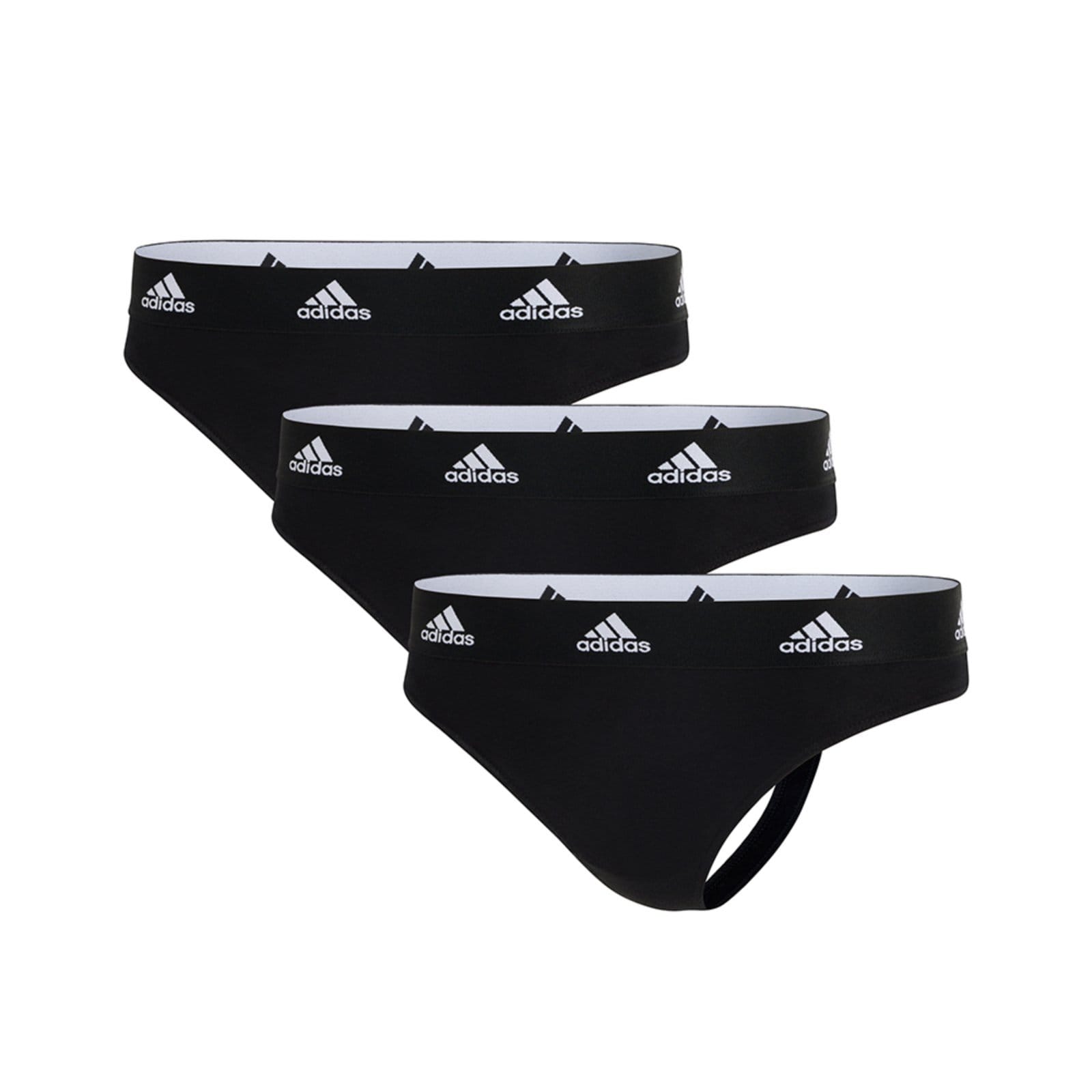 Kit com 3 Calcinhas Fio Dental adidas Underwear