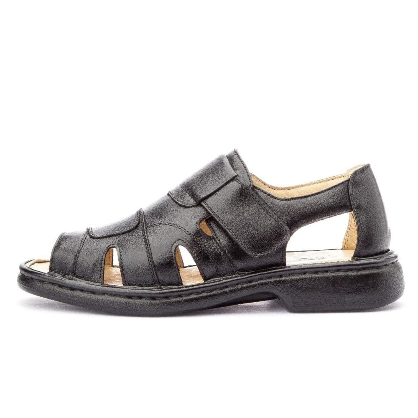 Sandália Clube do Sapato de Franca de Couro Antistress Conforto DFT Trento