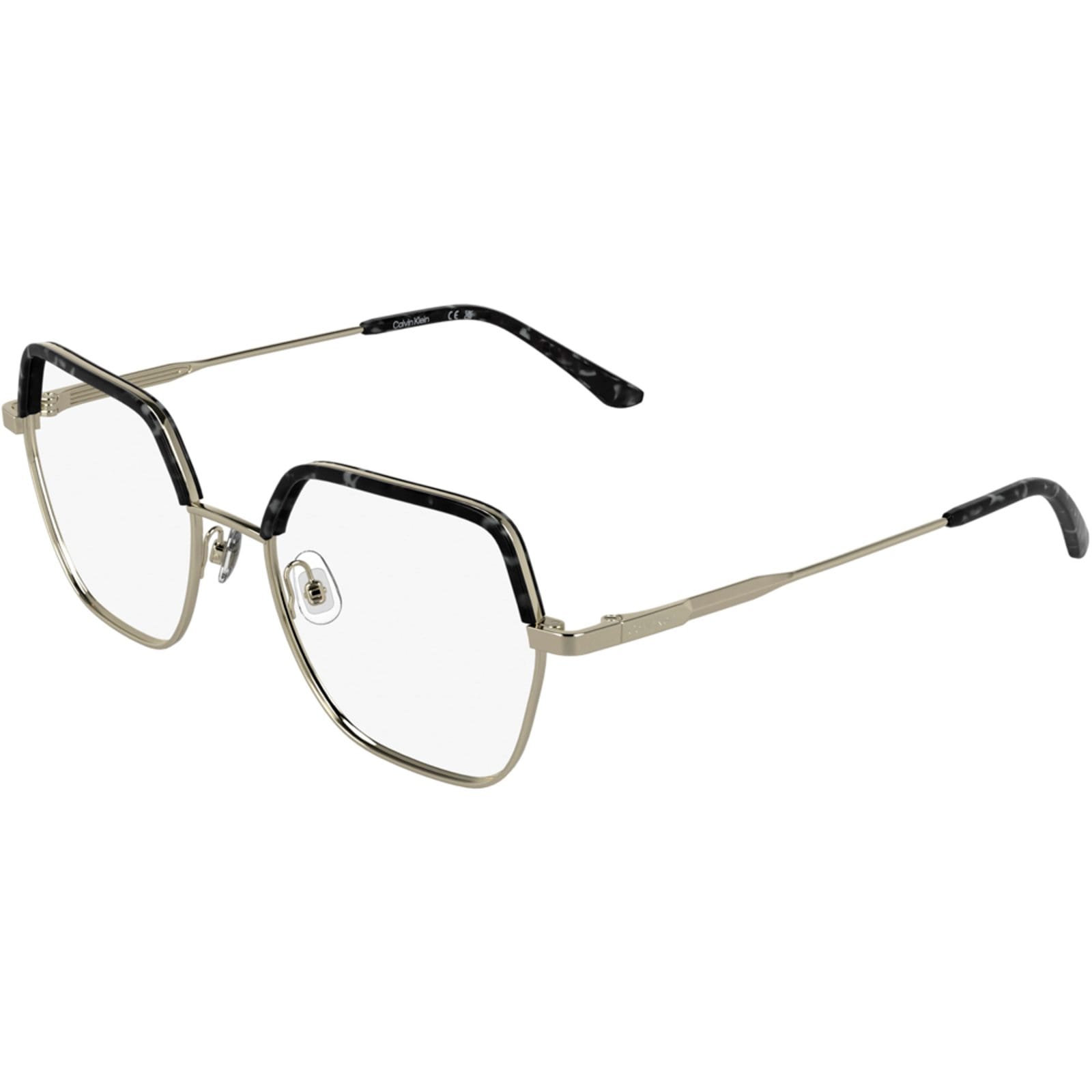 Vista principal Armação Calvin Klein CK25113 716 Feminino Calvin Klein dourado