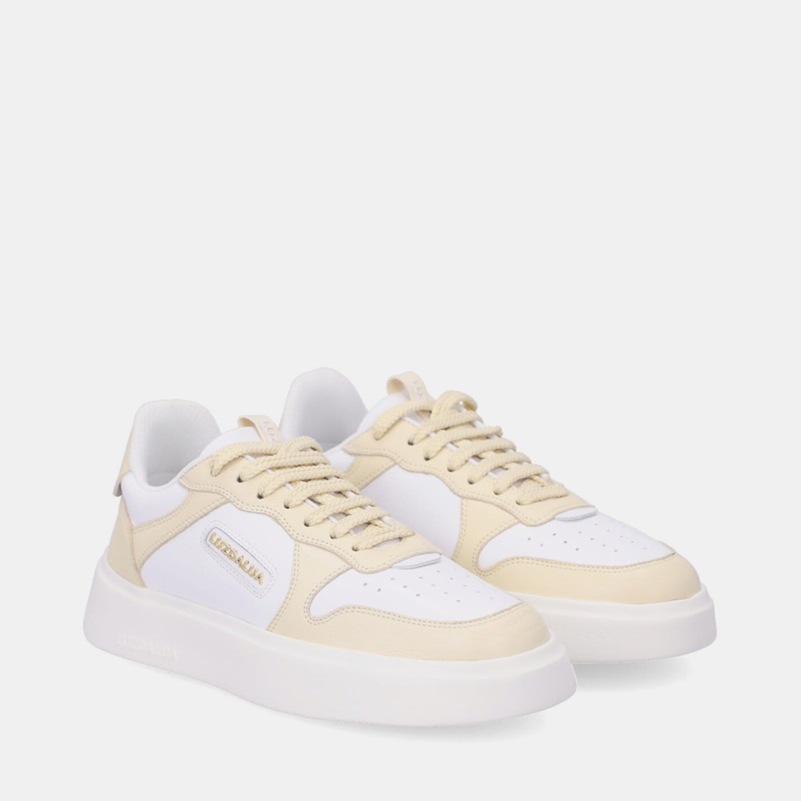 Vista 2 Tênis Couro Luz da Lua - 80620001 Luz Da Lua Luz Da Lua bege