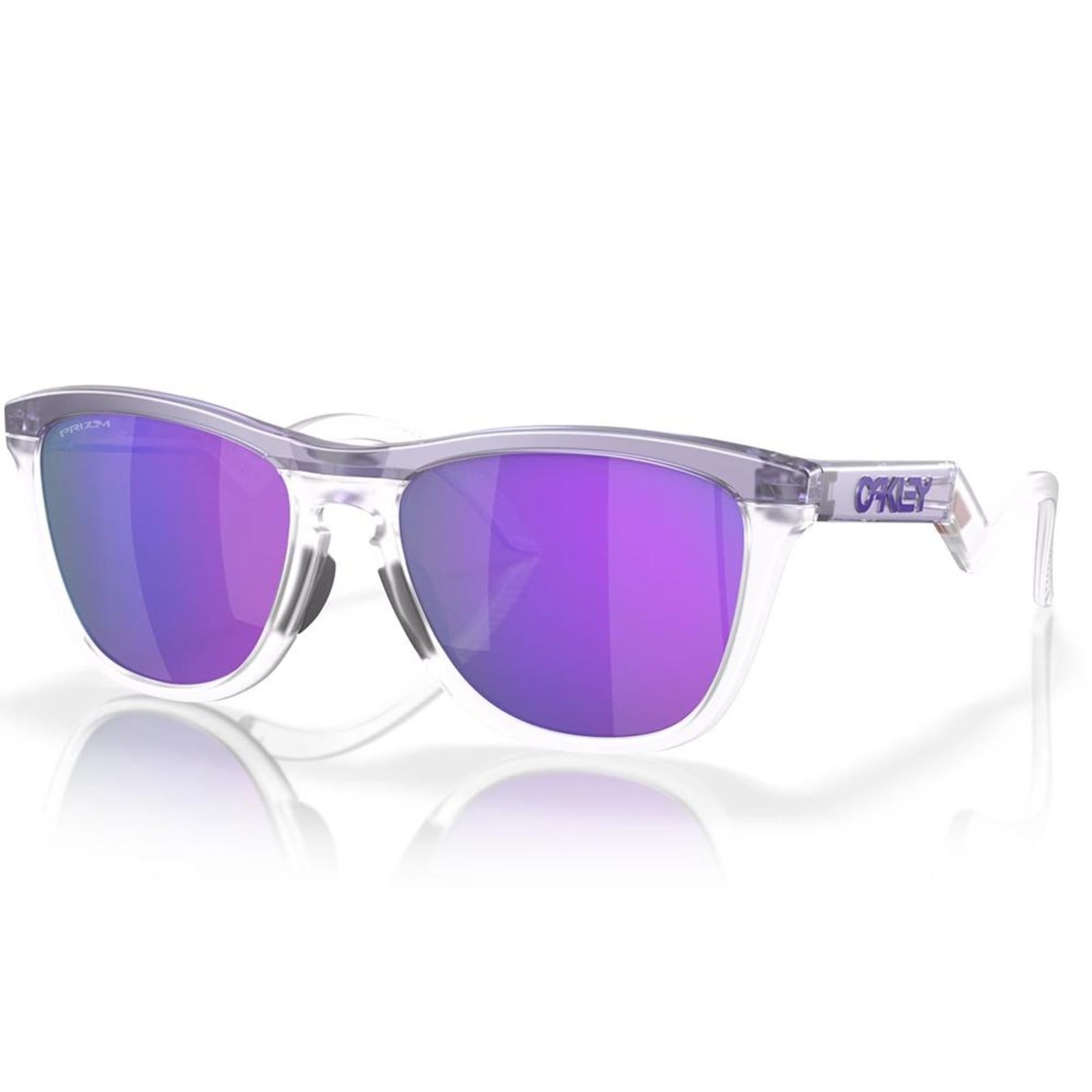 Vista principal Óculos de Sol Oakley Frogskins Matte Lilac/Prizm Clear 0155 Oakley roxo clear