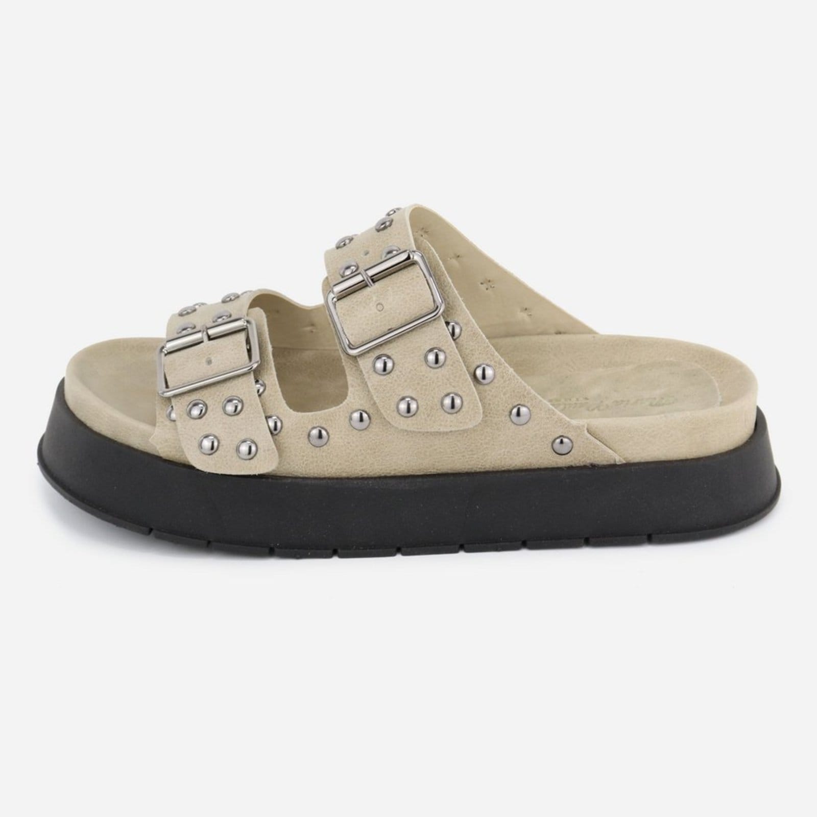 Sandália Off Grosso Salto Fácil Calce Maria Paula Couro White