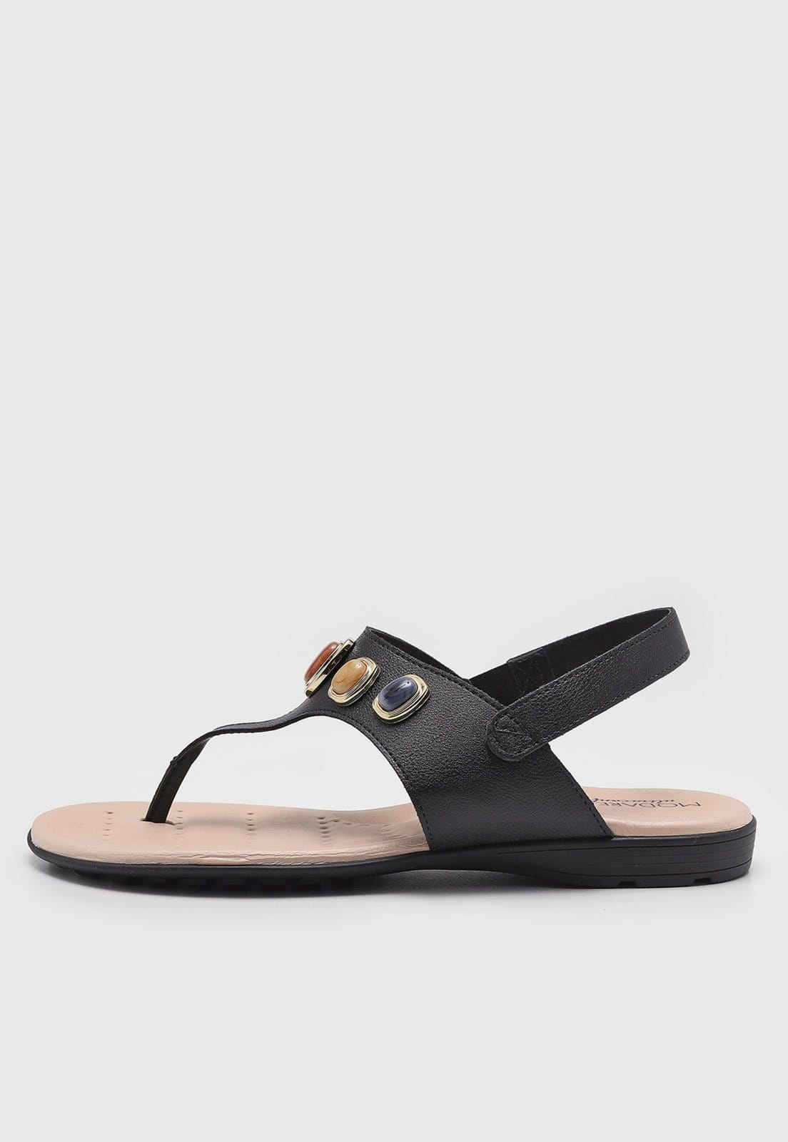 Rasteira Modare Pedraria Preta