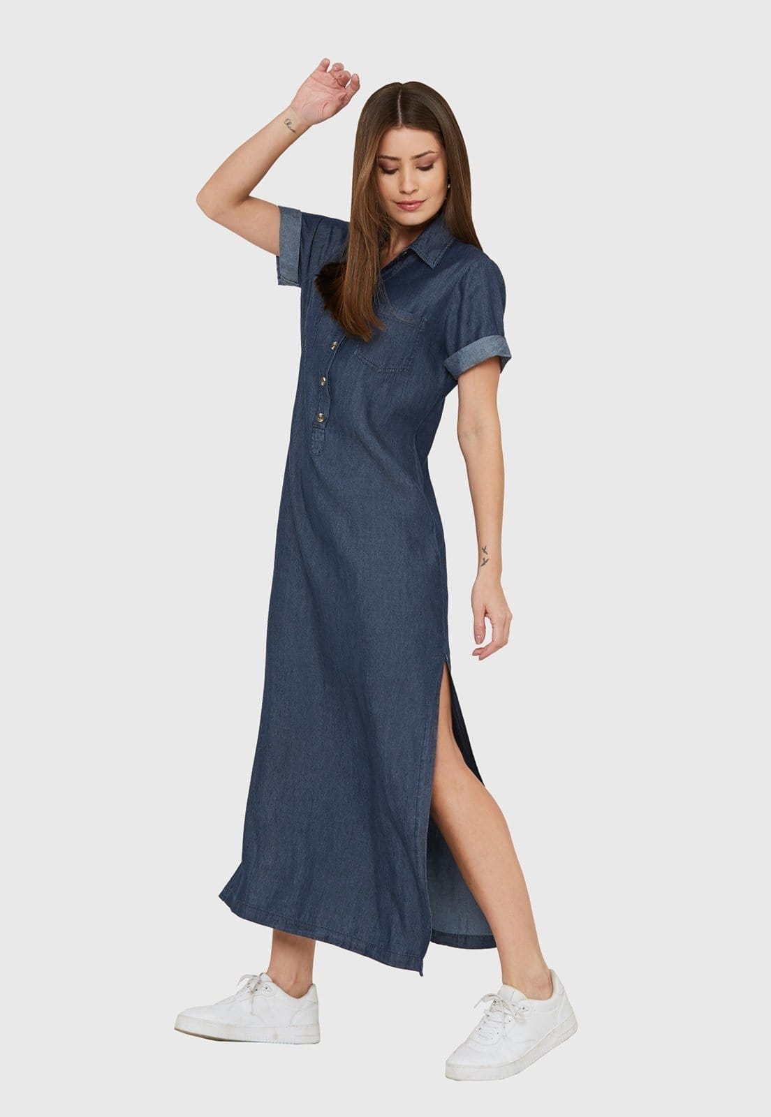 Vestido Chemise Longo Miss Joy 6975