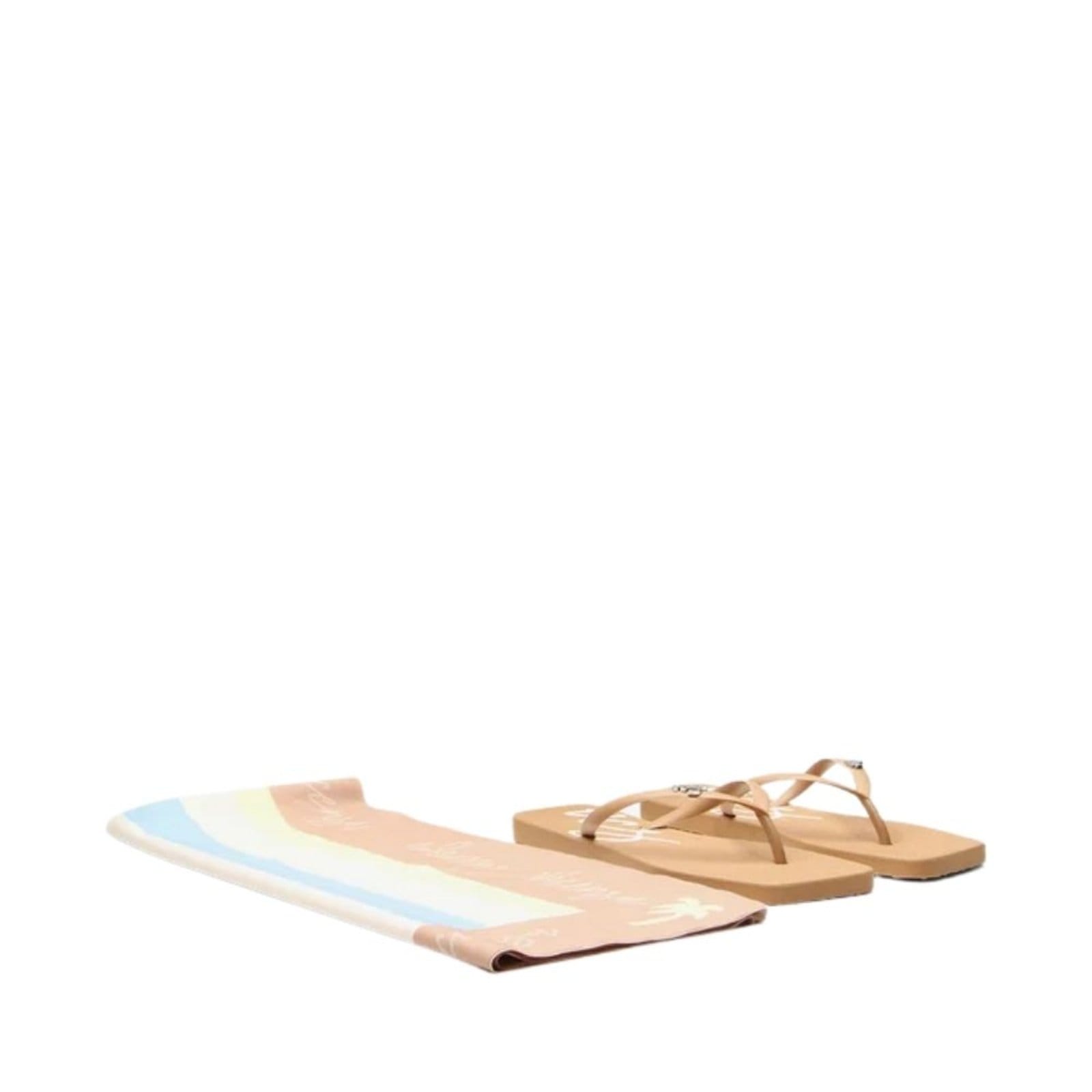 Vista 2 Chinelo Vicenza Com Lenço Vicenza bege