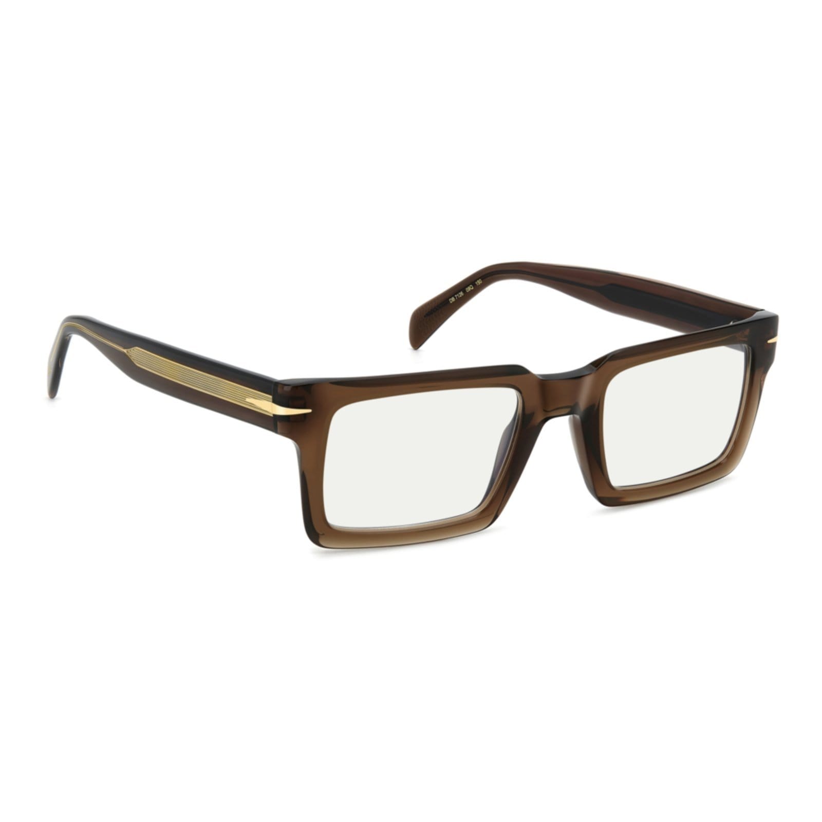 Vista 2 Armação de Óculos David Beckham DB 7126 09Q David Beckham marrom