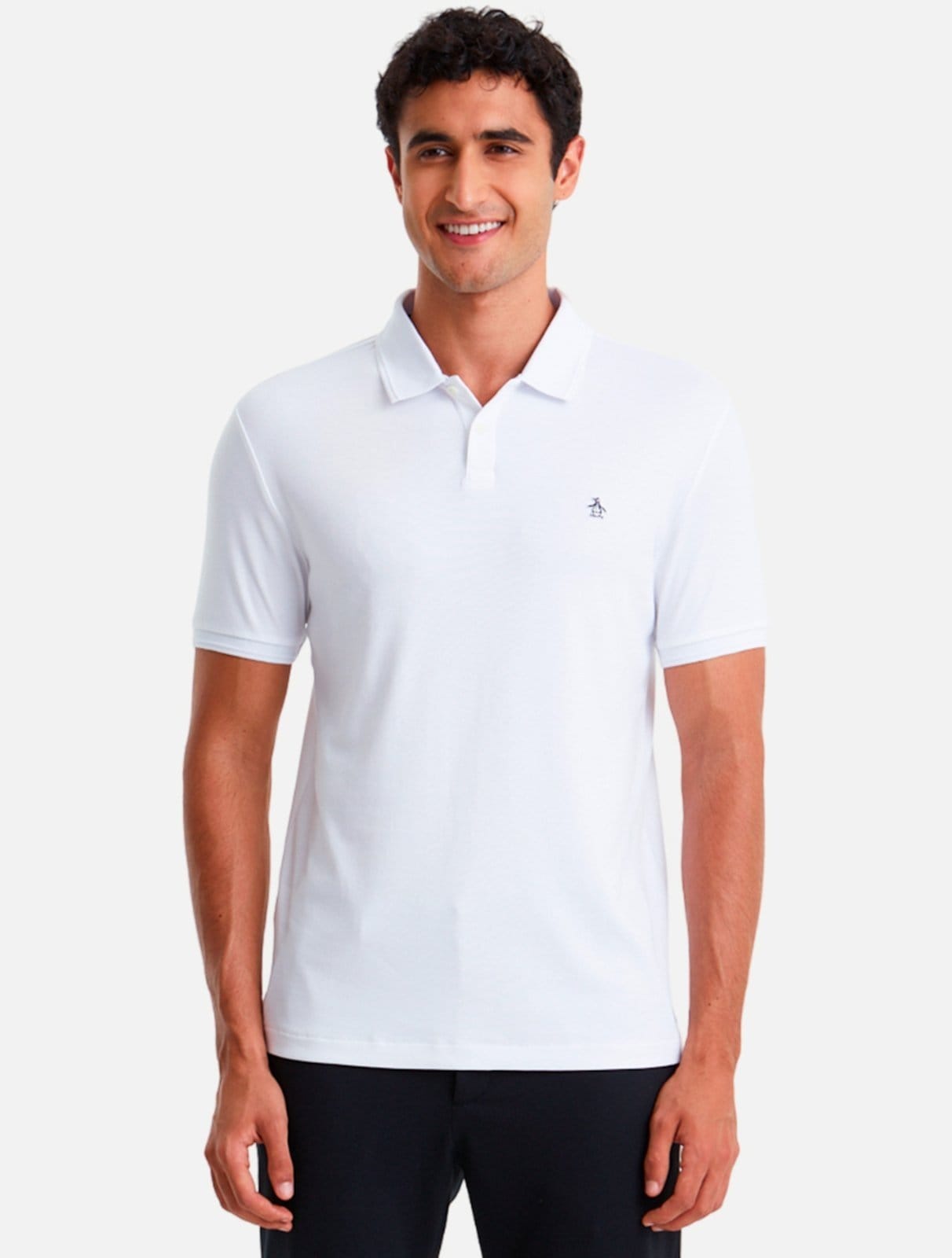 Polo Original Penguin Pima OPKB03000 Branca