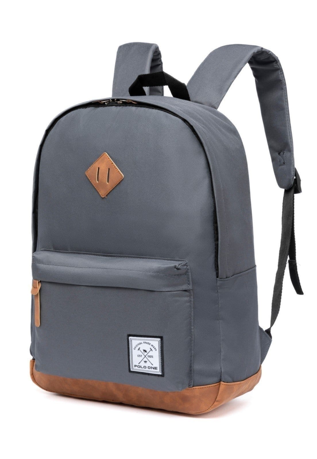 Vista 2 Mochila Polo One Casual Resistente Faculdade Trabalho Escola Polo One cinza