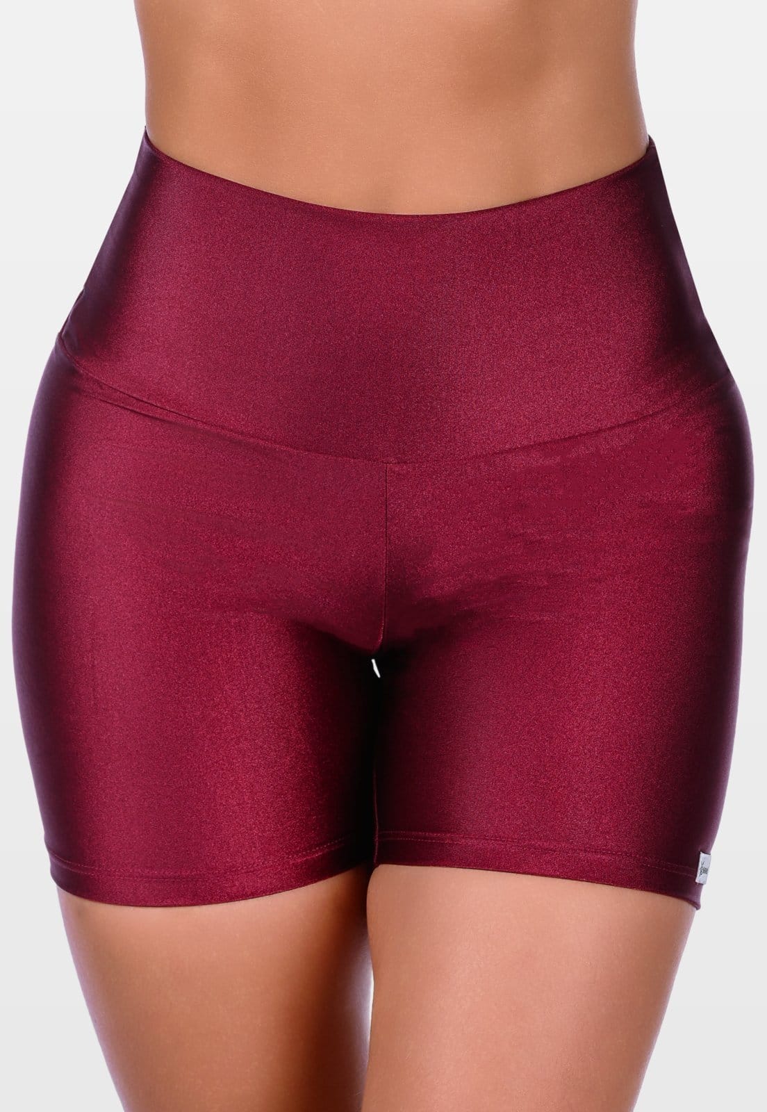 Short Curto Fitness Cós Alto Cirrê Summer Soul Básico